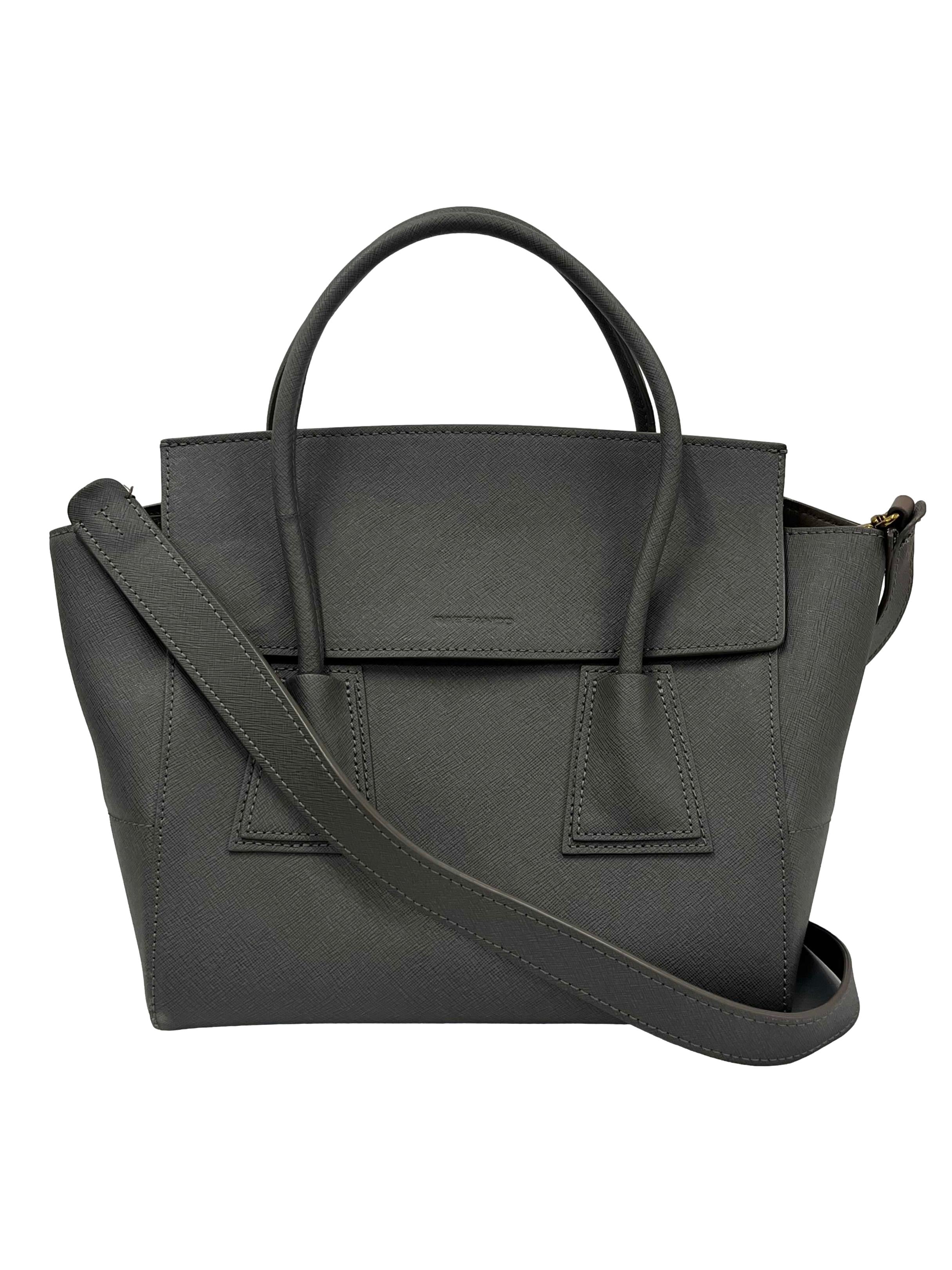 Grey Unni Large Top Handle Bag