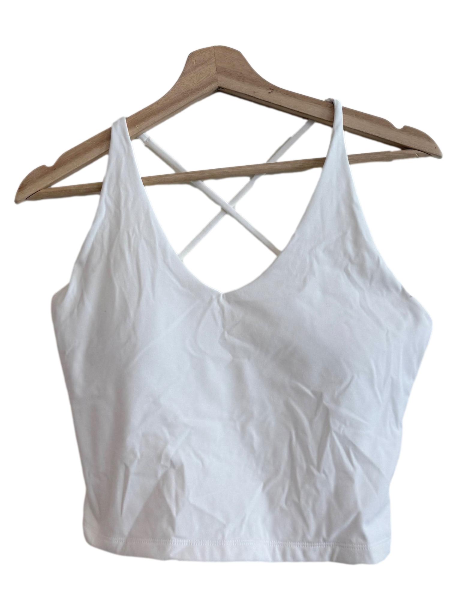 White Halter Neck Top