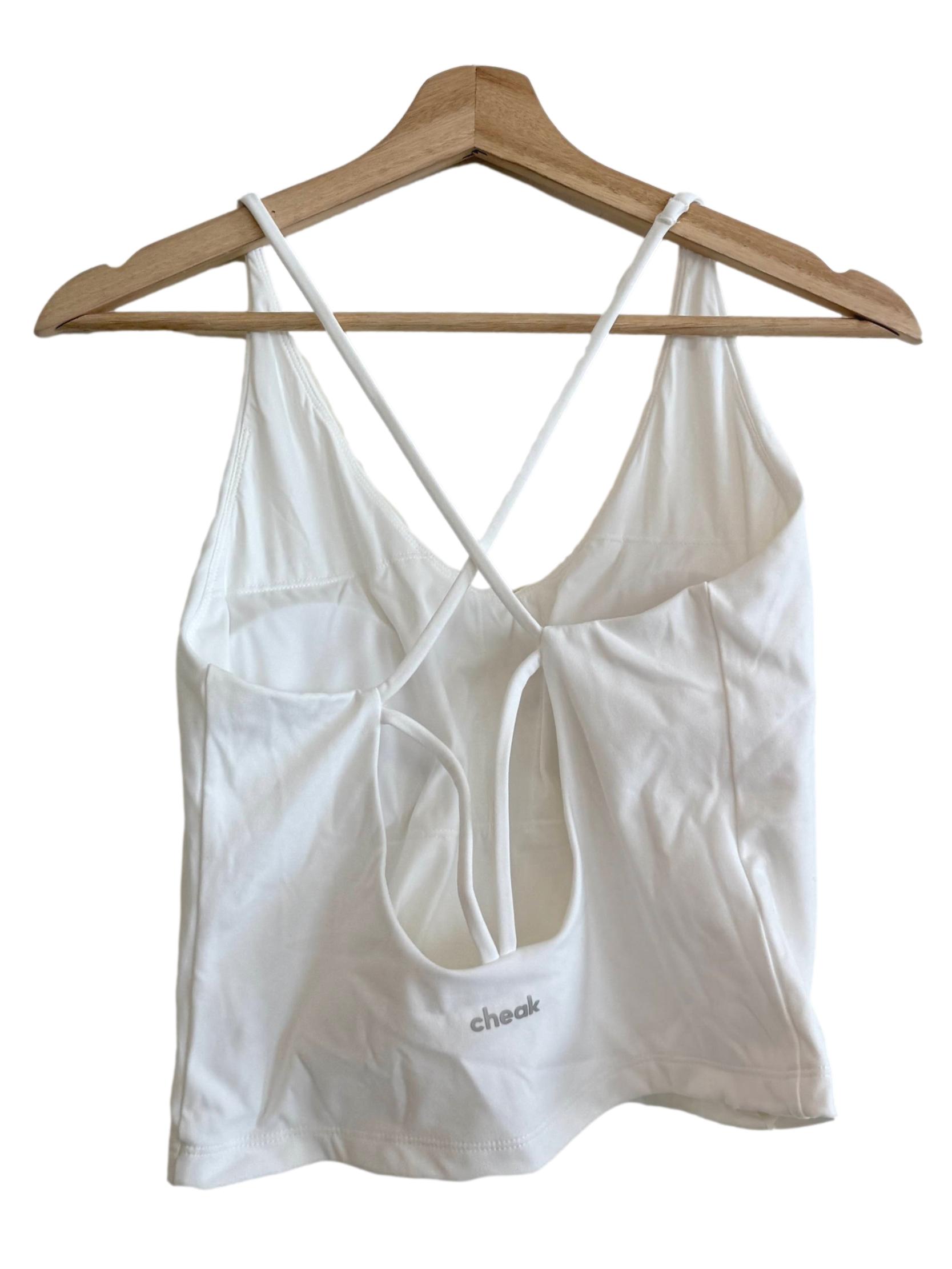 White Halter Neck Top