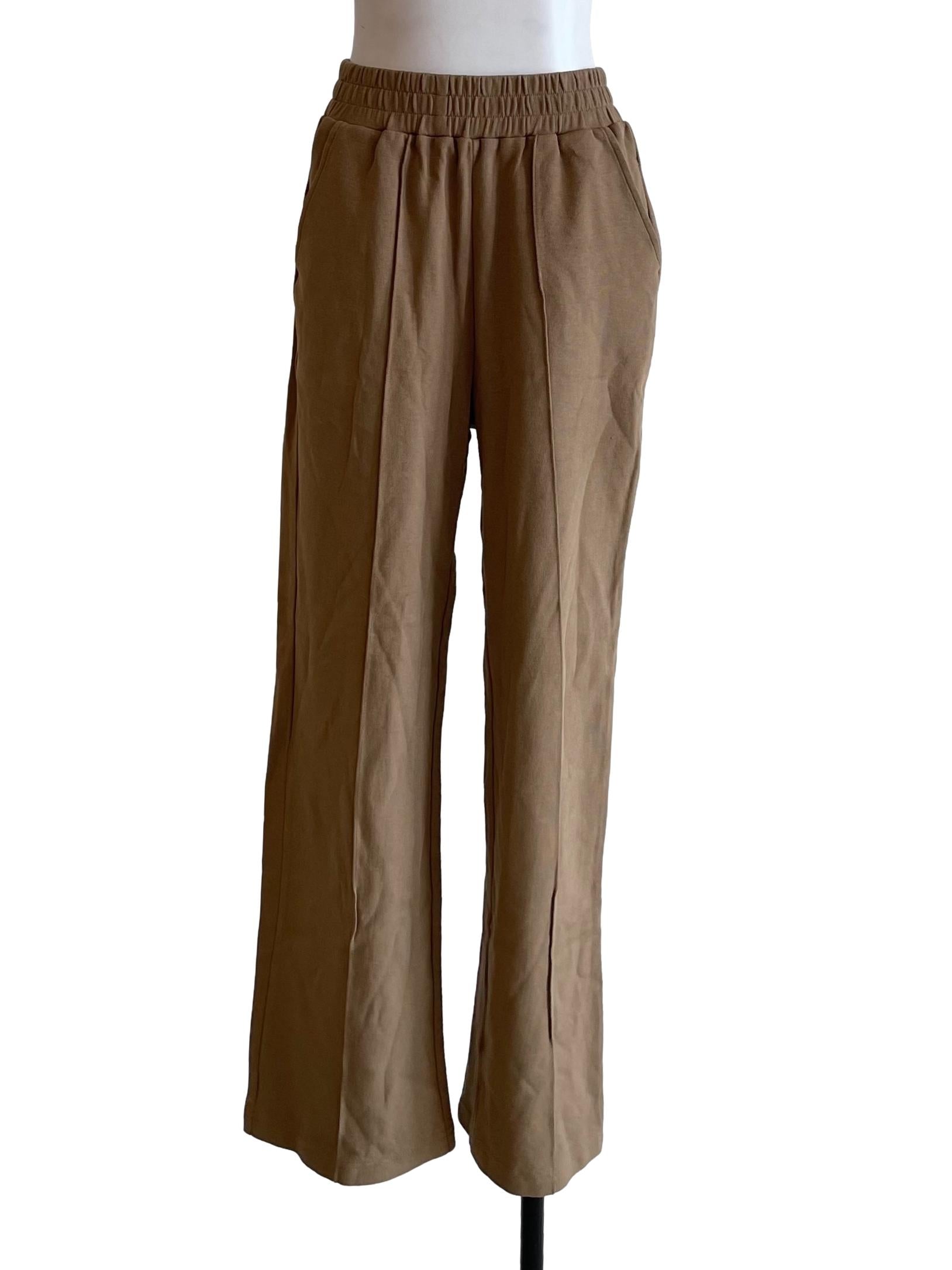 Peanut Ribbed Sweatpants