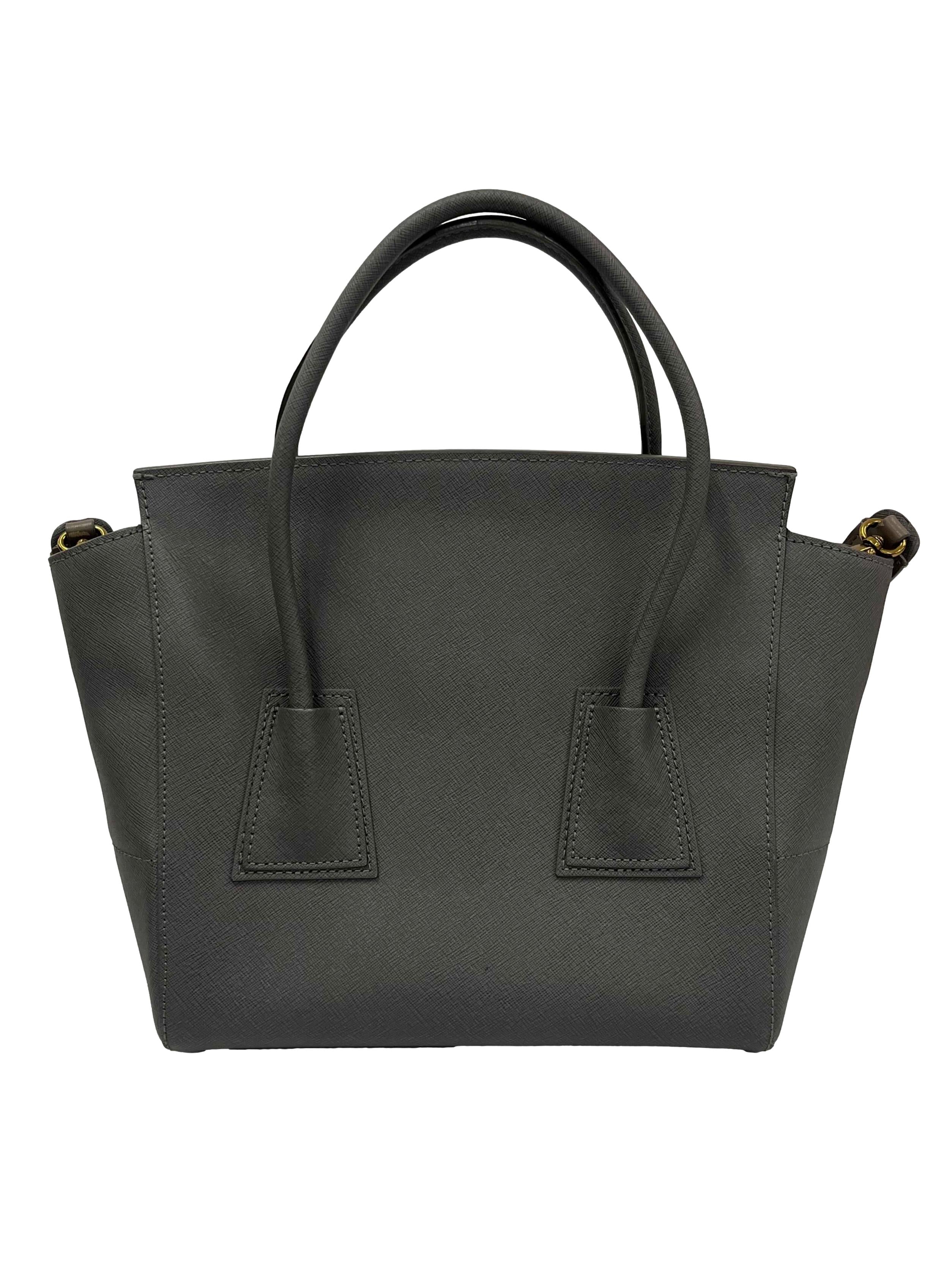 Grey Unni Large Top Handle Bag