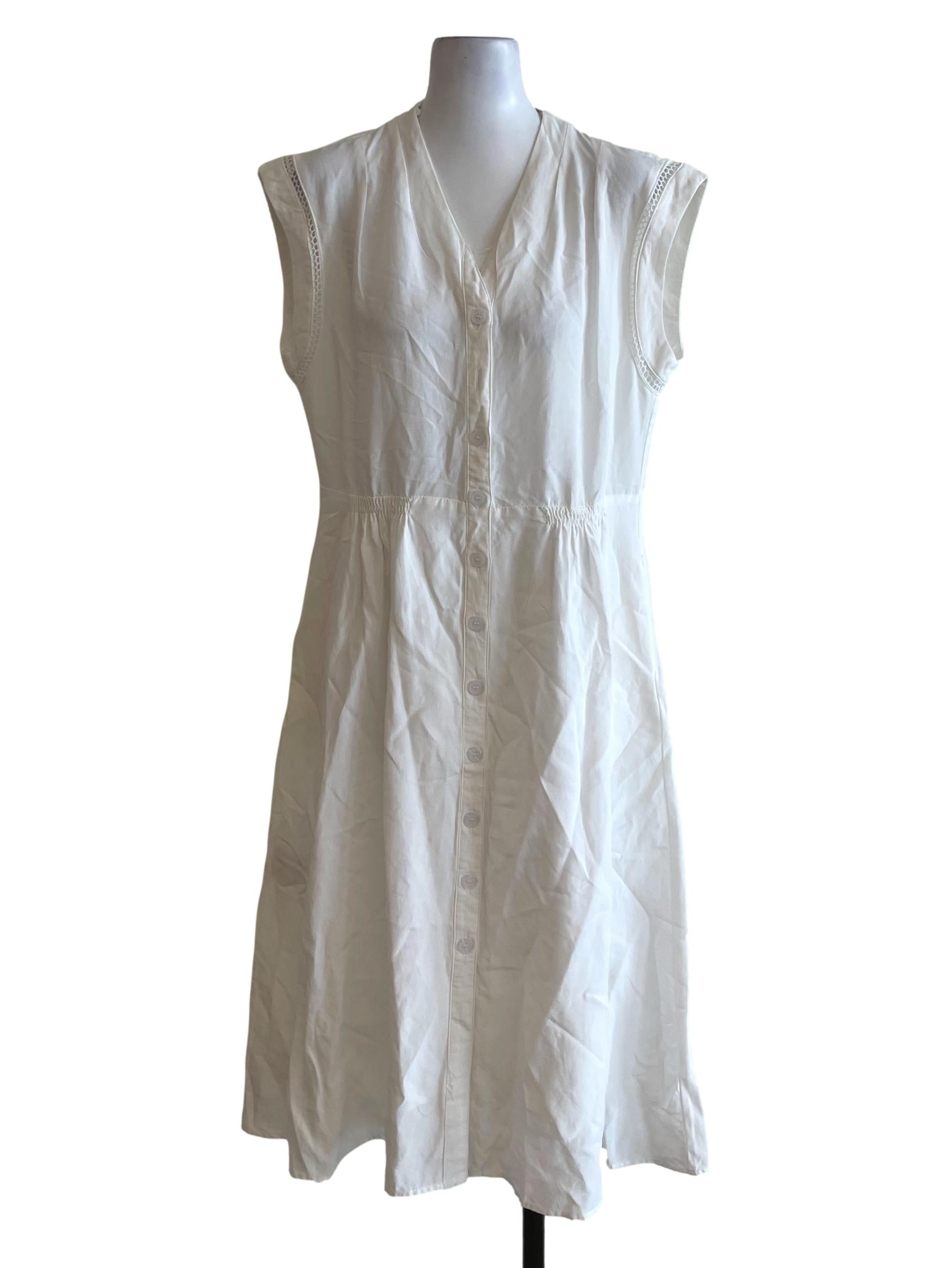 White Button Up Dress