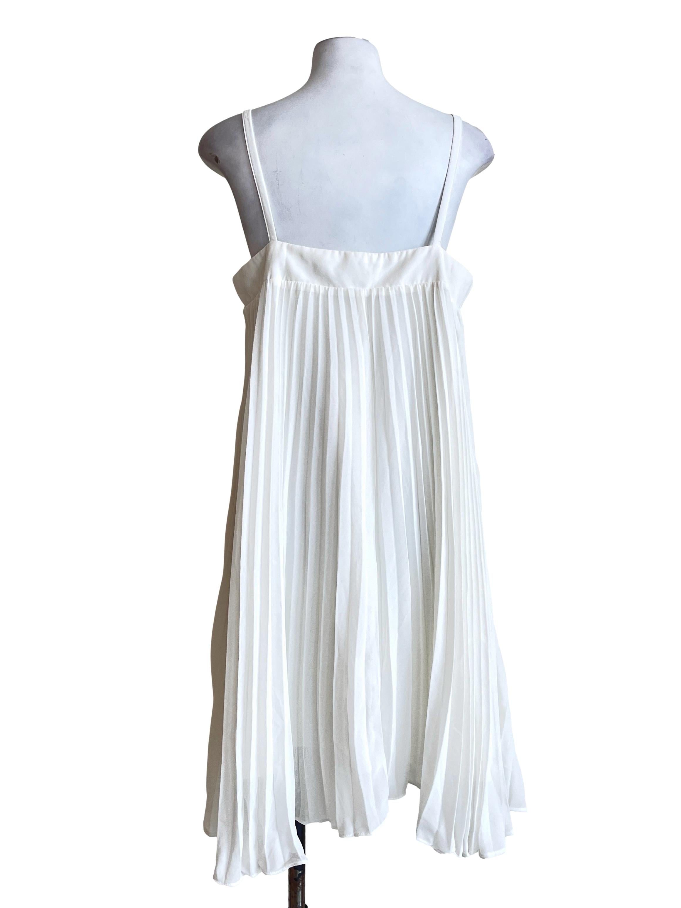 Pearl White Square Jumper Dress