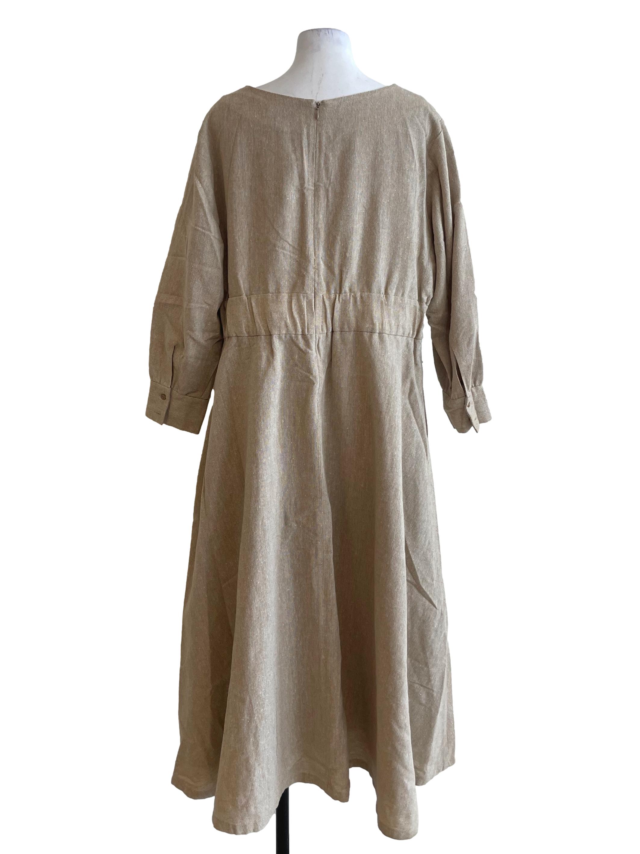 Tortilla Brown Tweed Dress