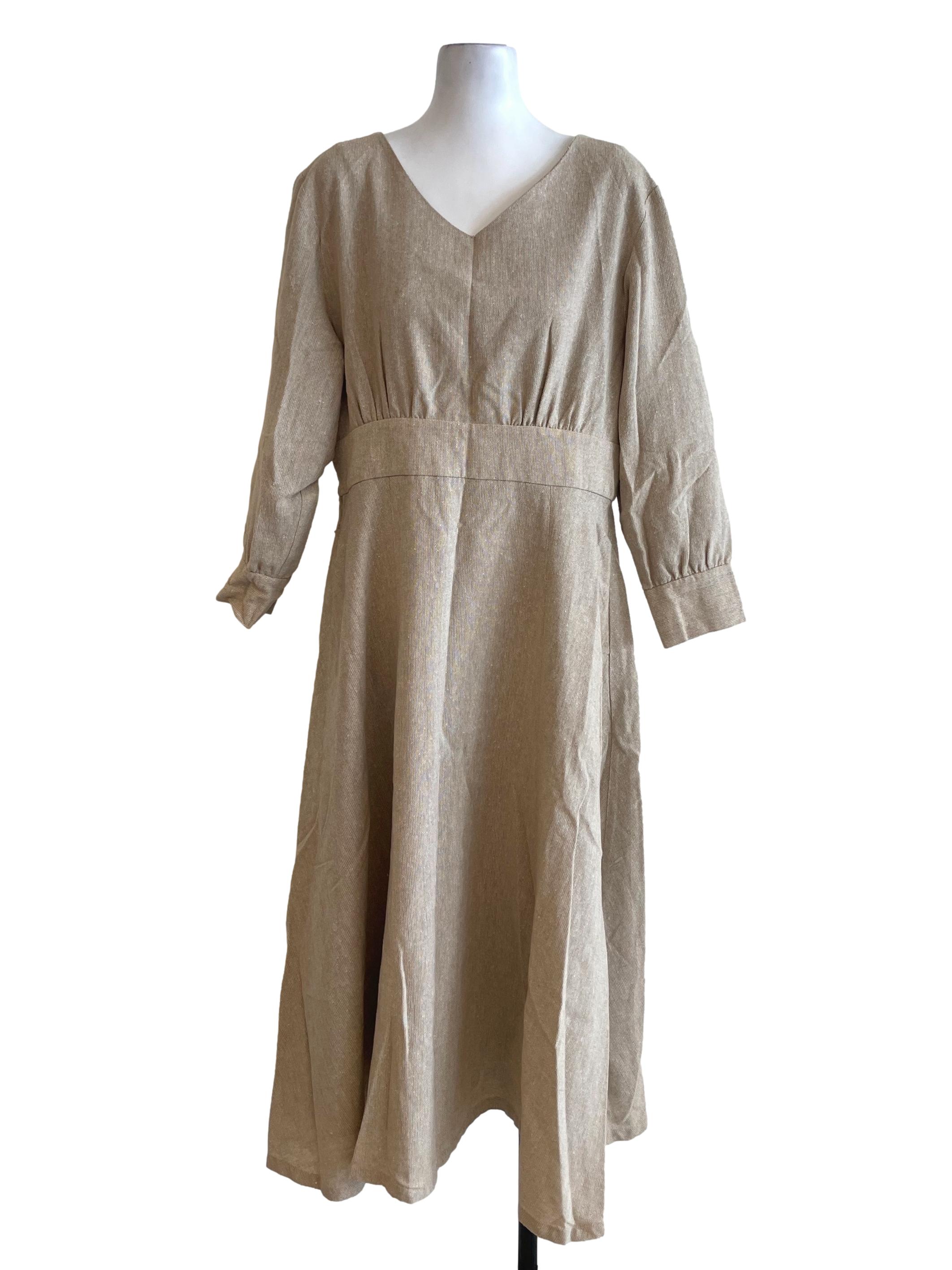 Tortilla Brown Tweed Dress
