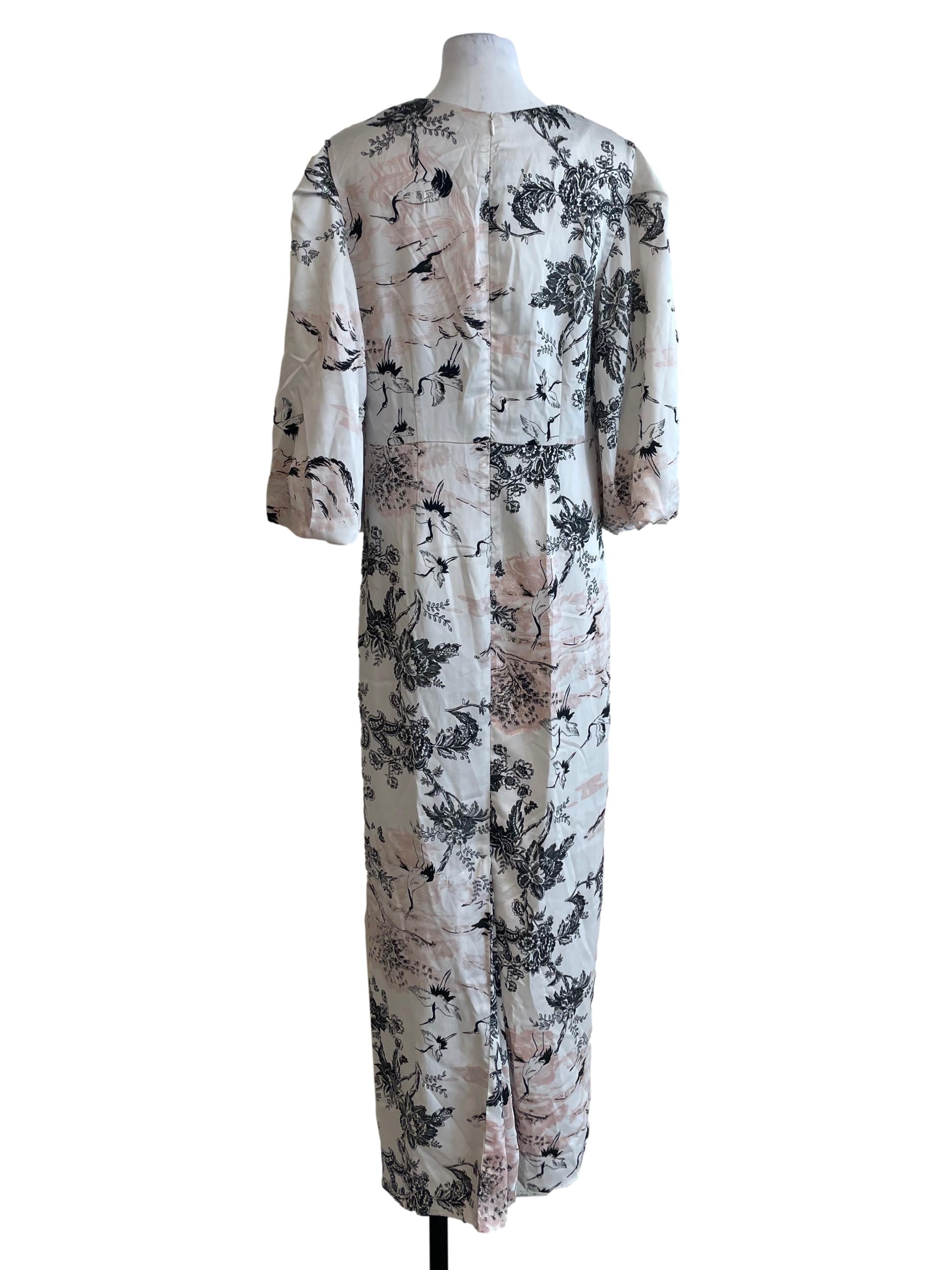 Ivory Floral Dress