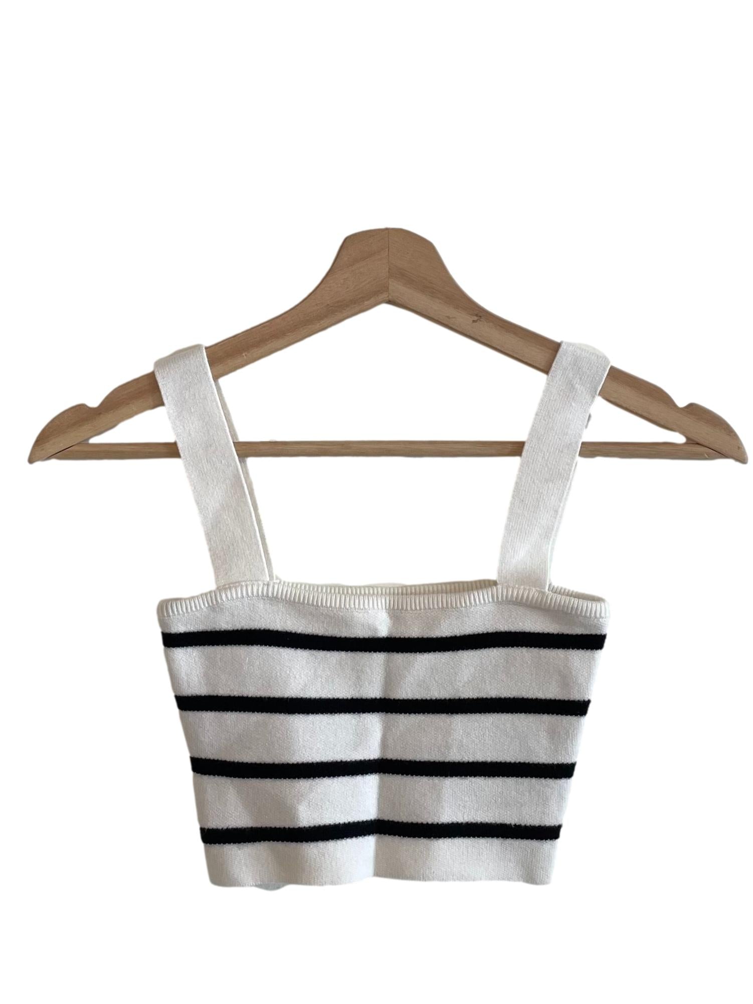 Off White Awning Stripe Mini Top