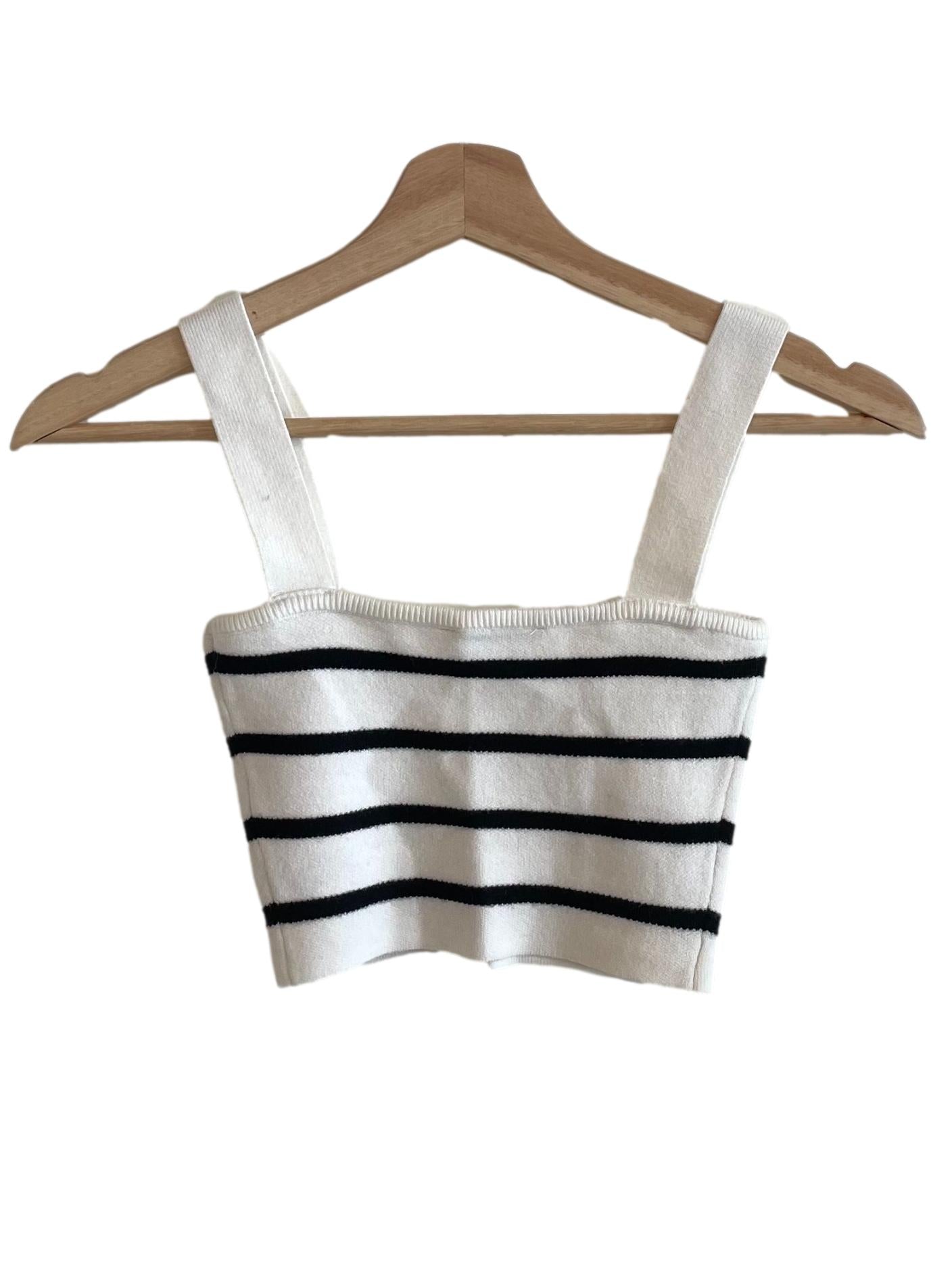 Off White Awning Stripe Mini Top