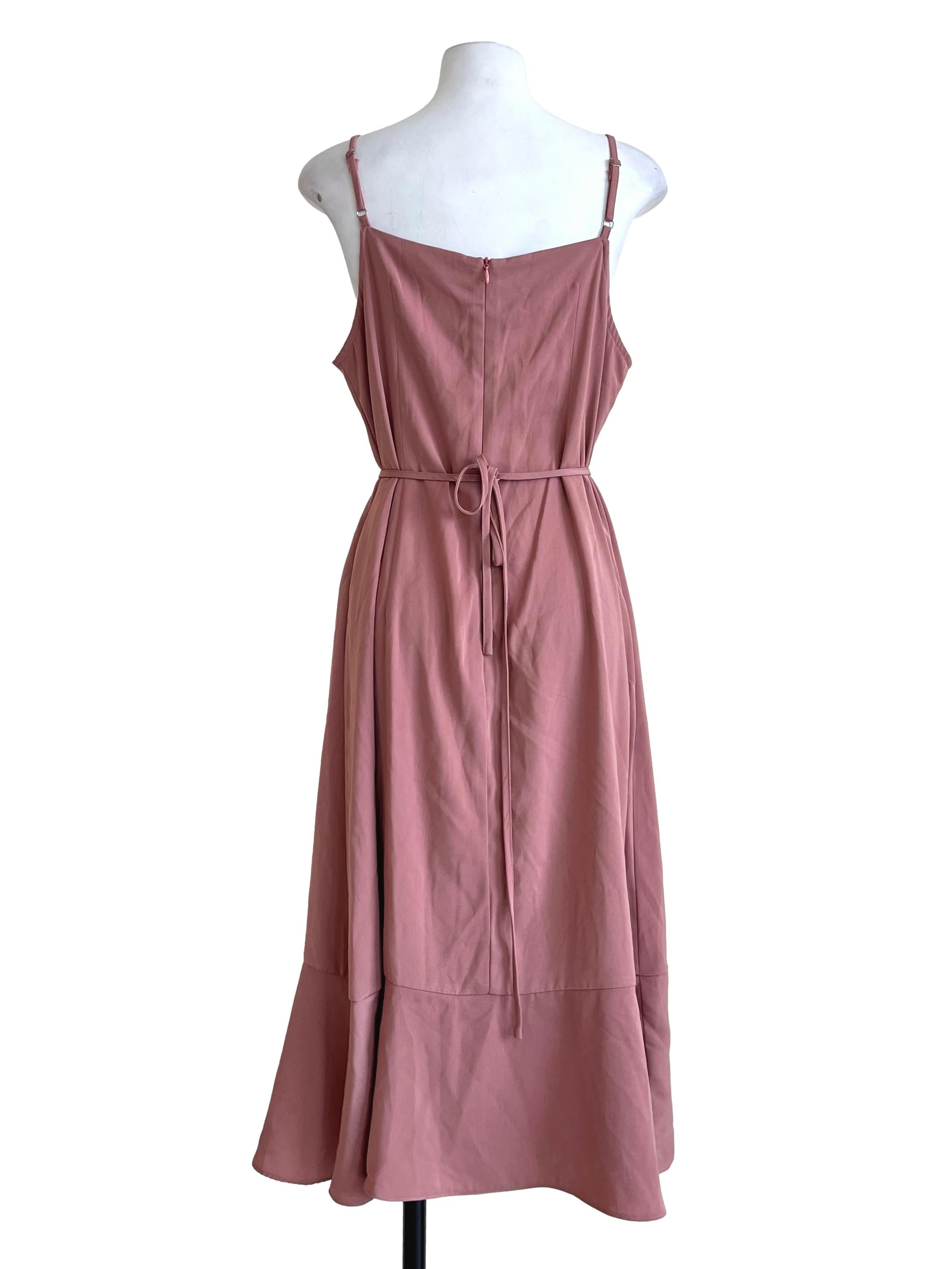 Rouge Pink A-Line Dress TWL