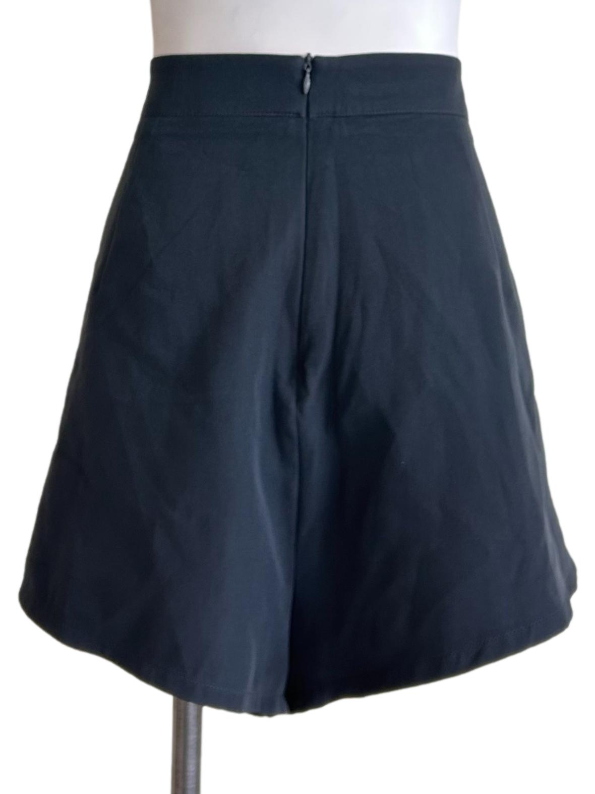 Slate Grey Pleated Shorts