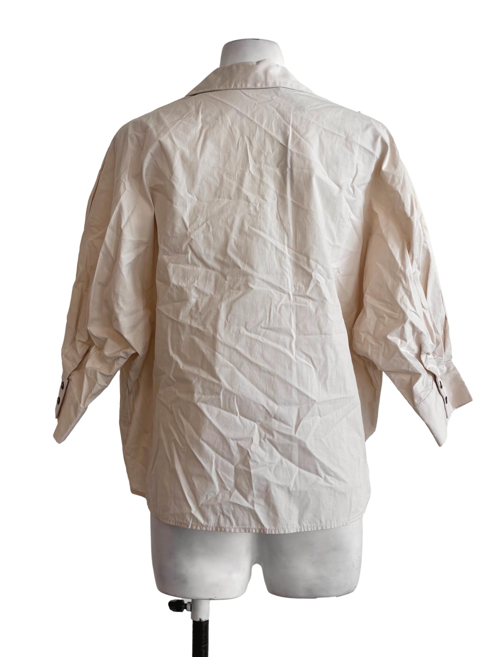 Coconut V-Neck Cotton Blouse