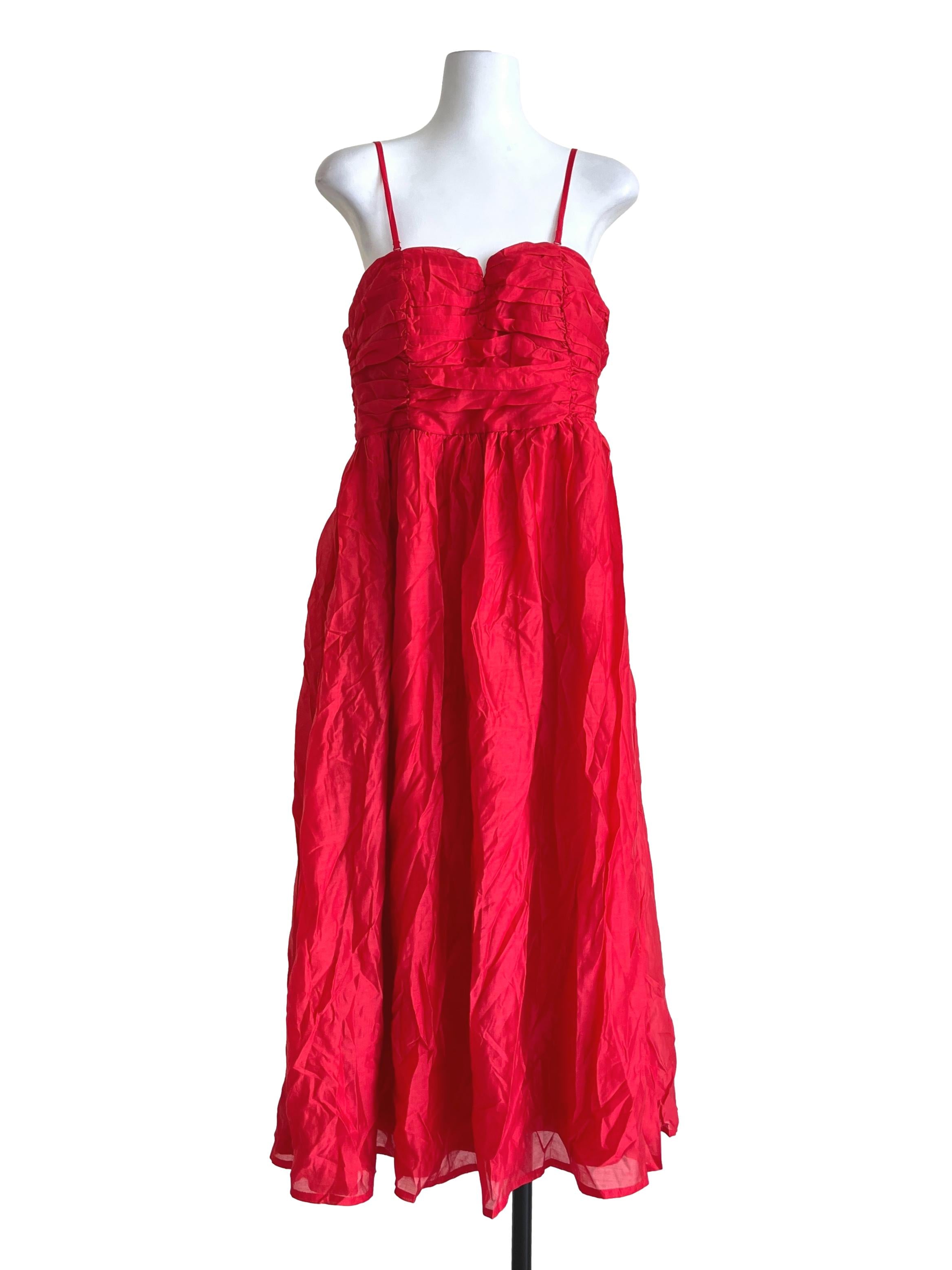 Red Chilli Spaghetti A-Line Dress