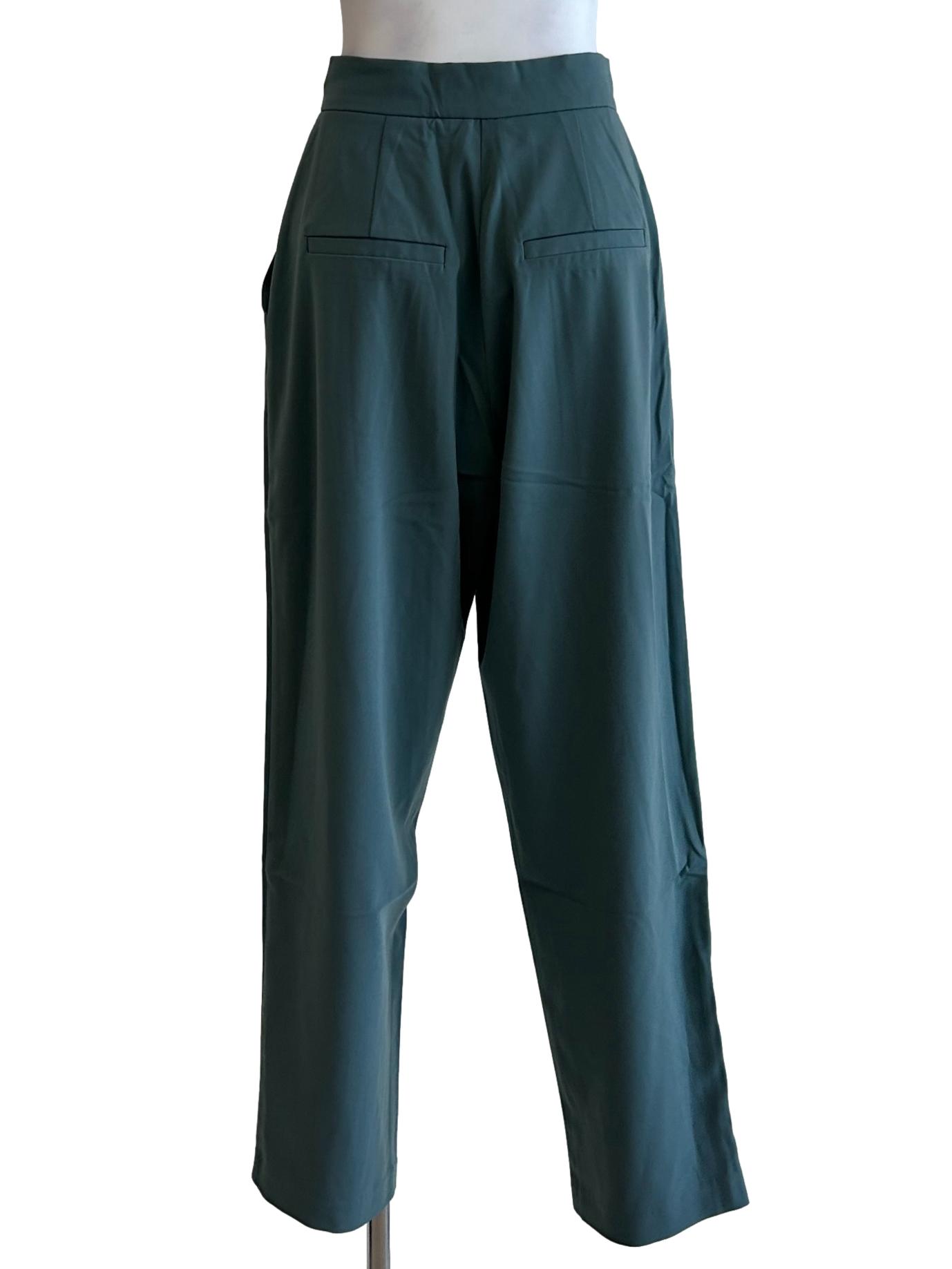 Blue Tapered Pleat Pants OSN