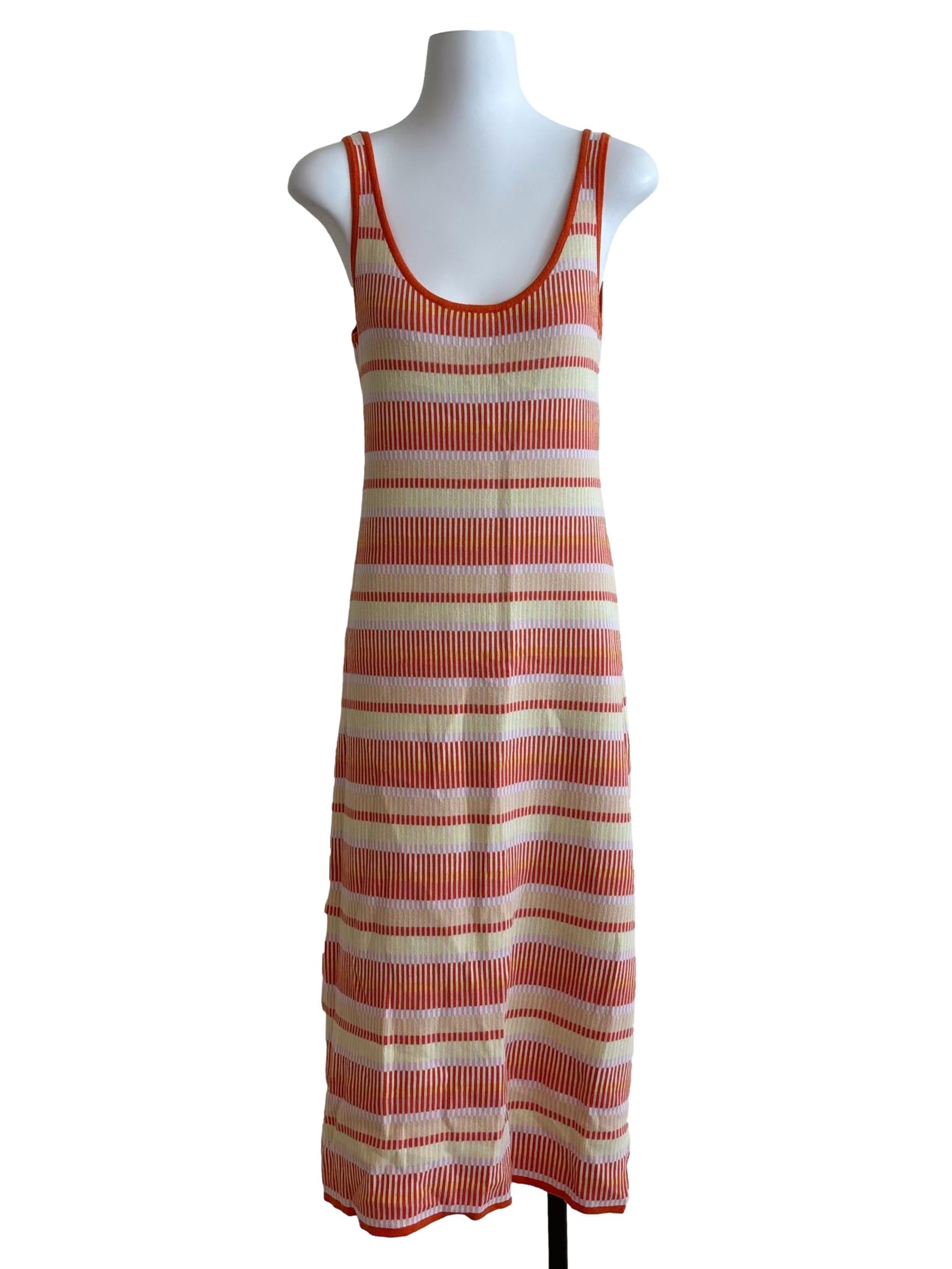 Tangelo Orange Yellow Bodycon Dress