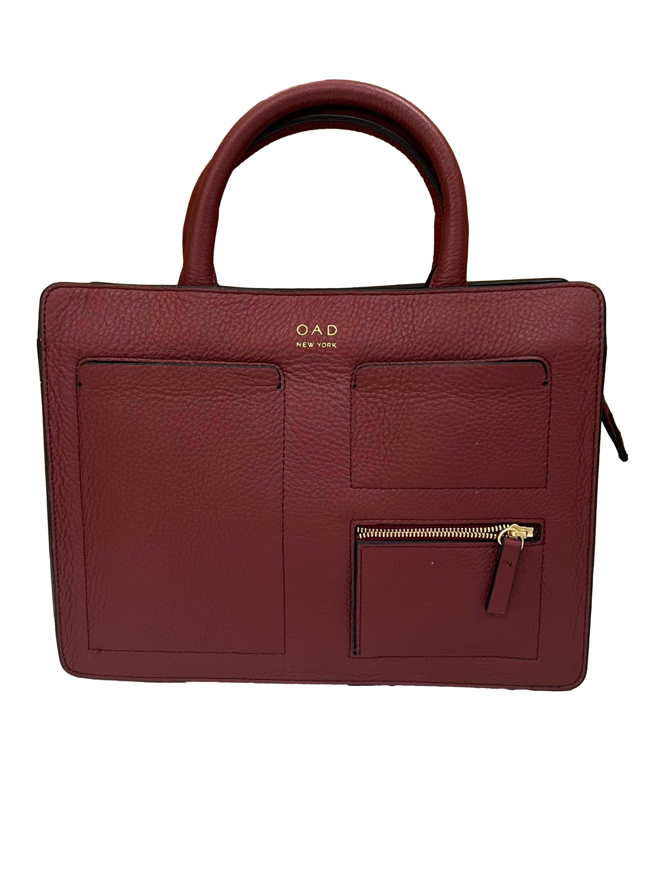 Maroon Leather Oad Handbag CSN