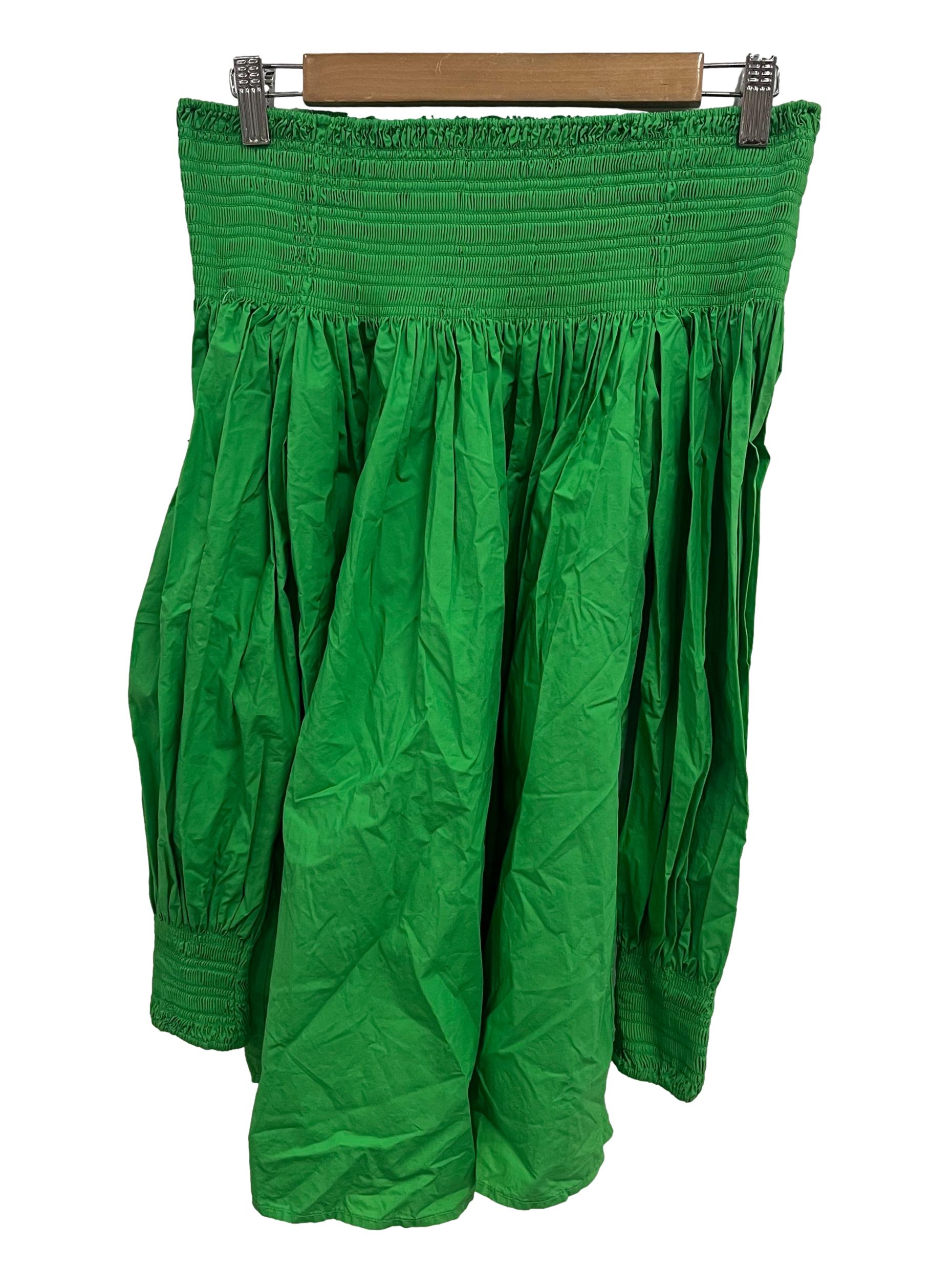 COS Serpen Green Off Shoulder Top 