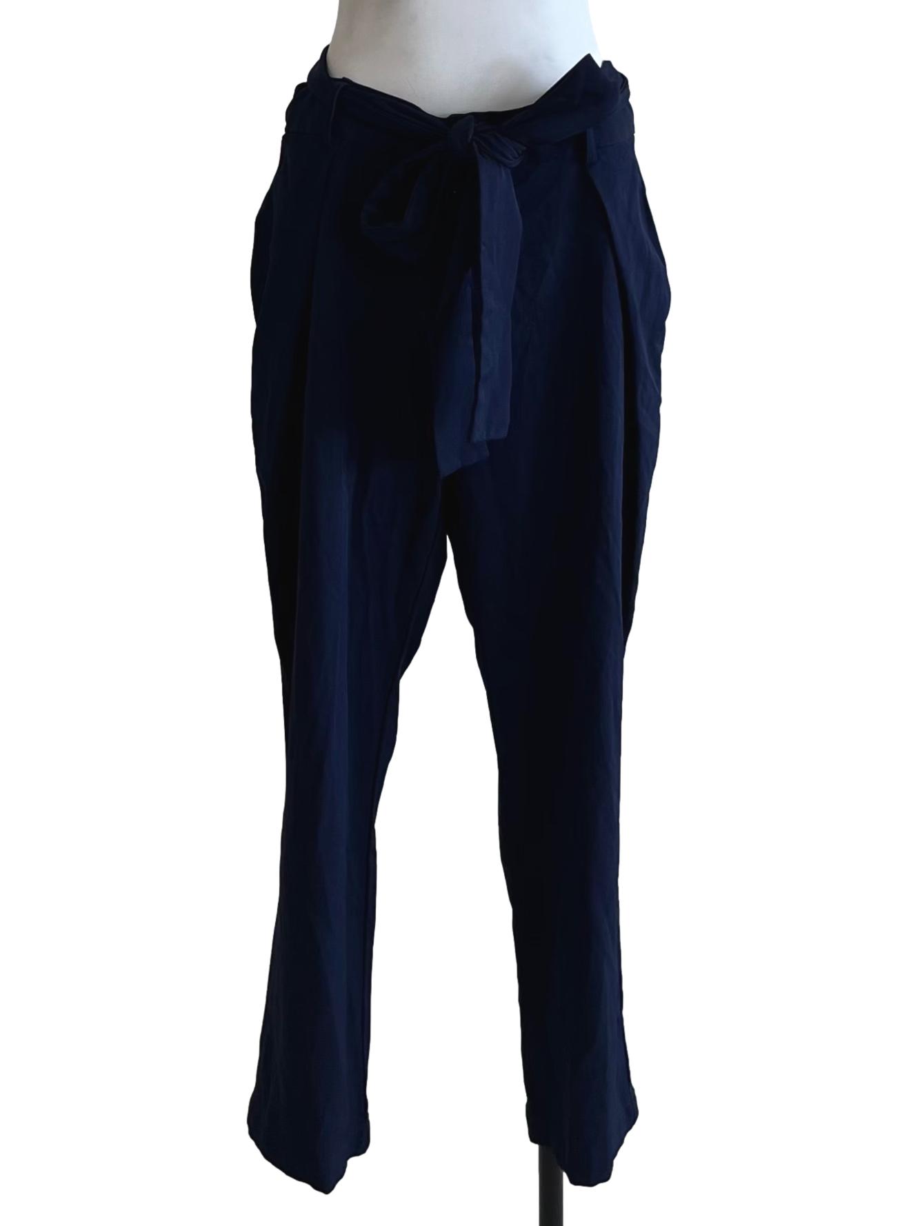 Navy Blue Plain Formal Pants