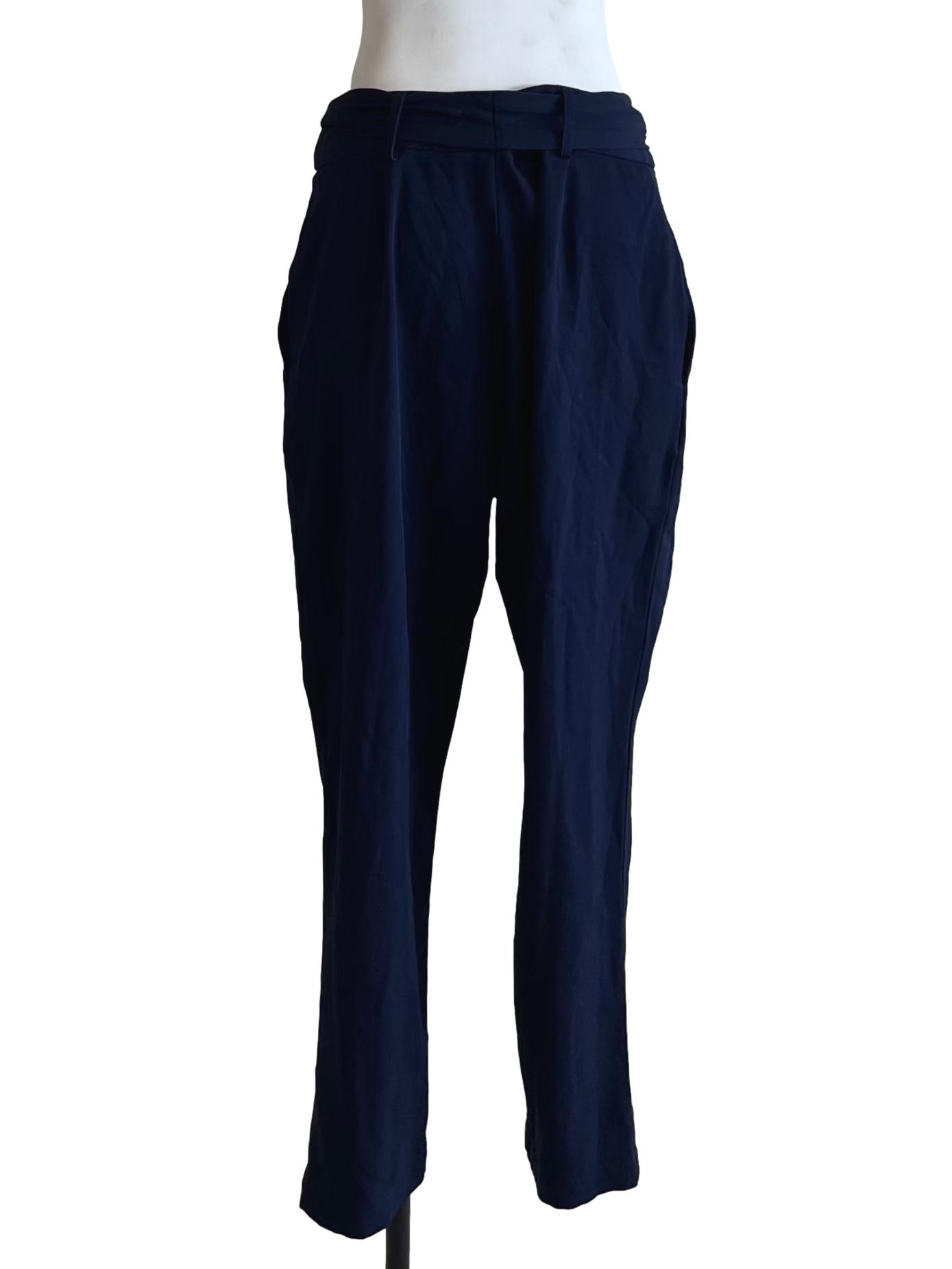 Navy Blue Plain Formal Pants