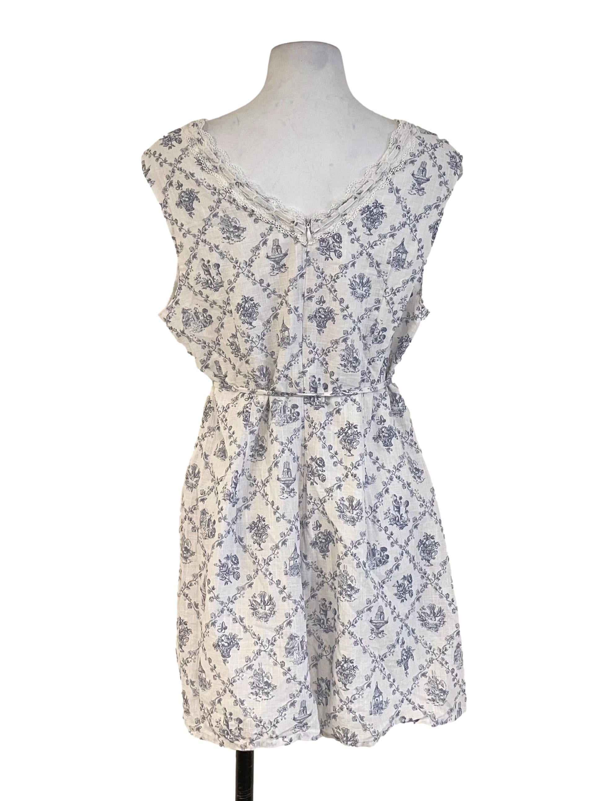 White Floral Wendy Wrap Lace Dress