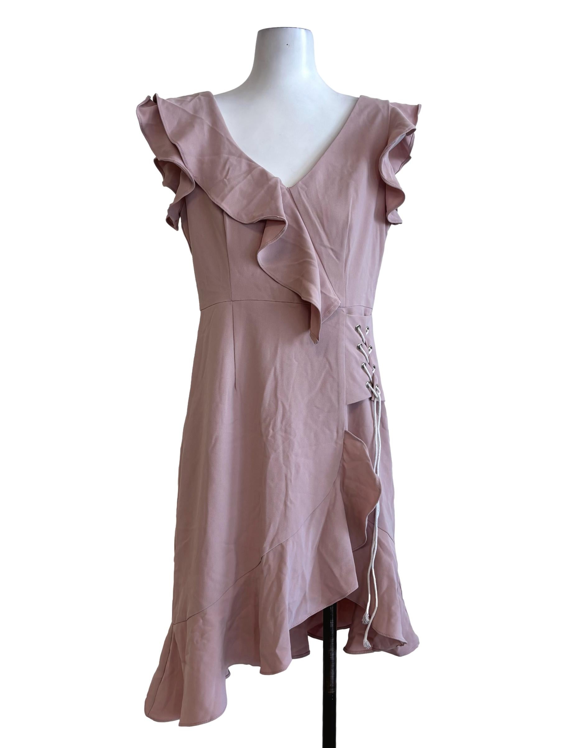 Nude Pink Flowy Dress