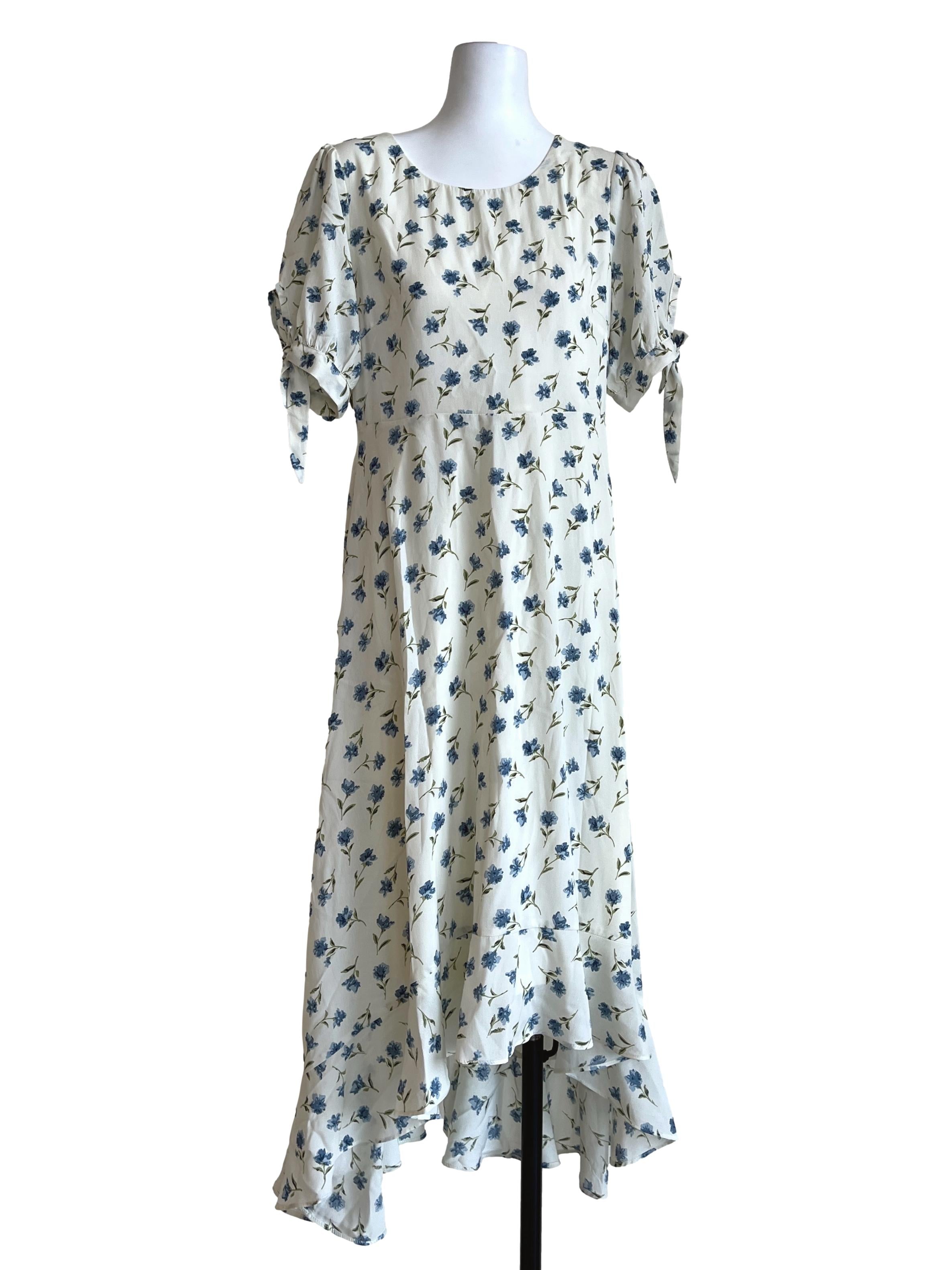 Pearl White Halter A-Line Dress TWL