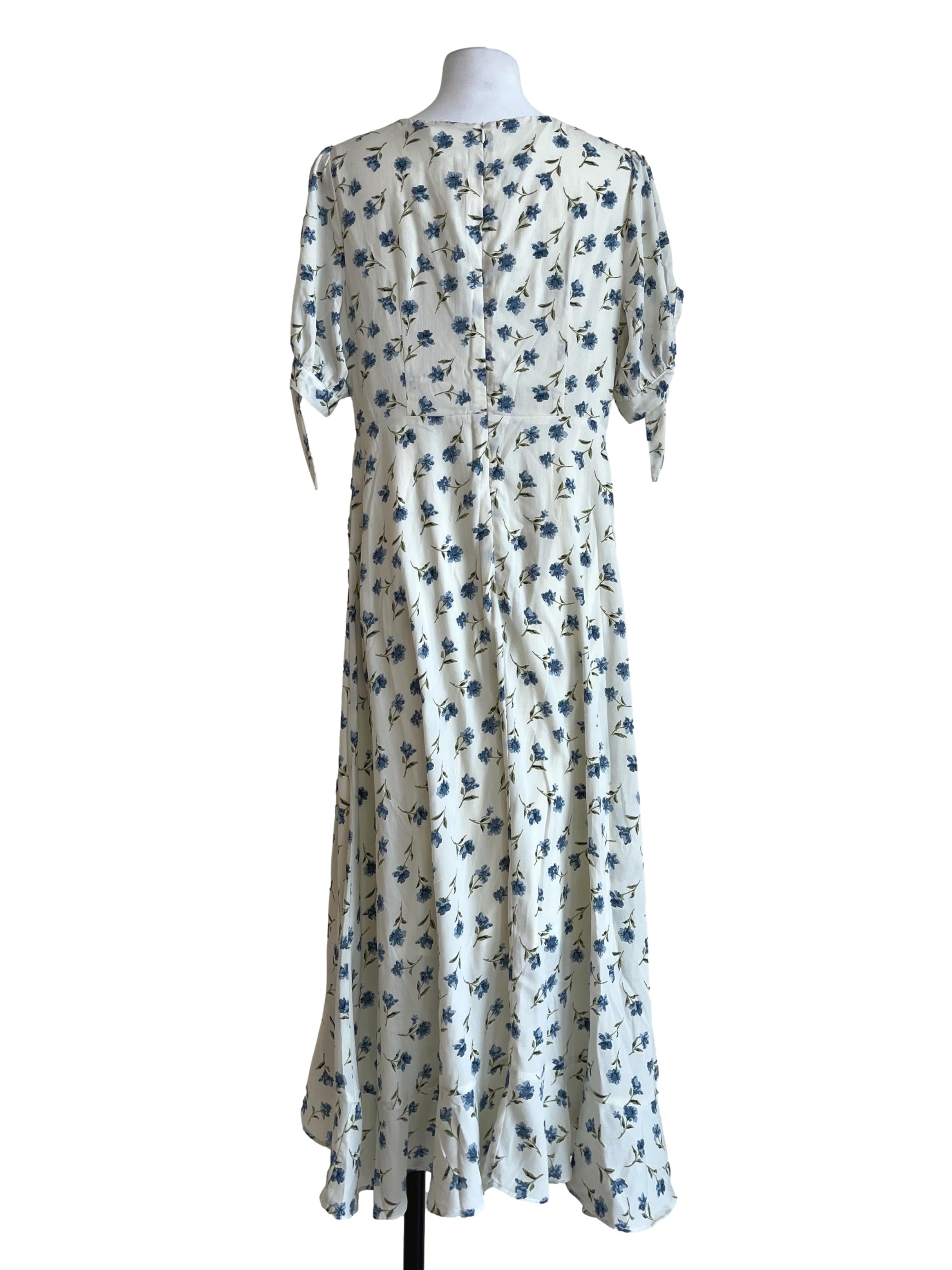 Pearl White Halter A-Line Dress TWL