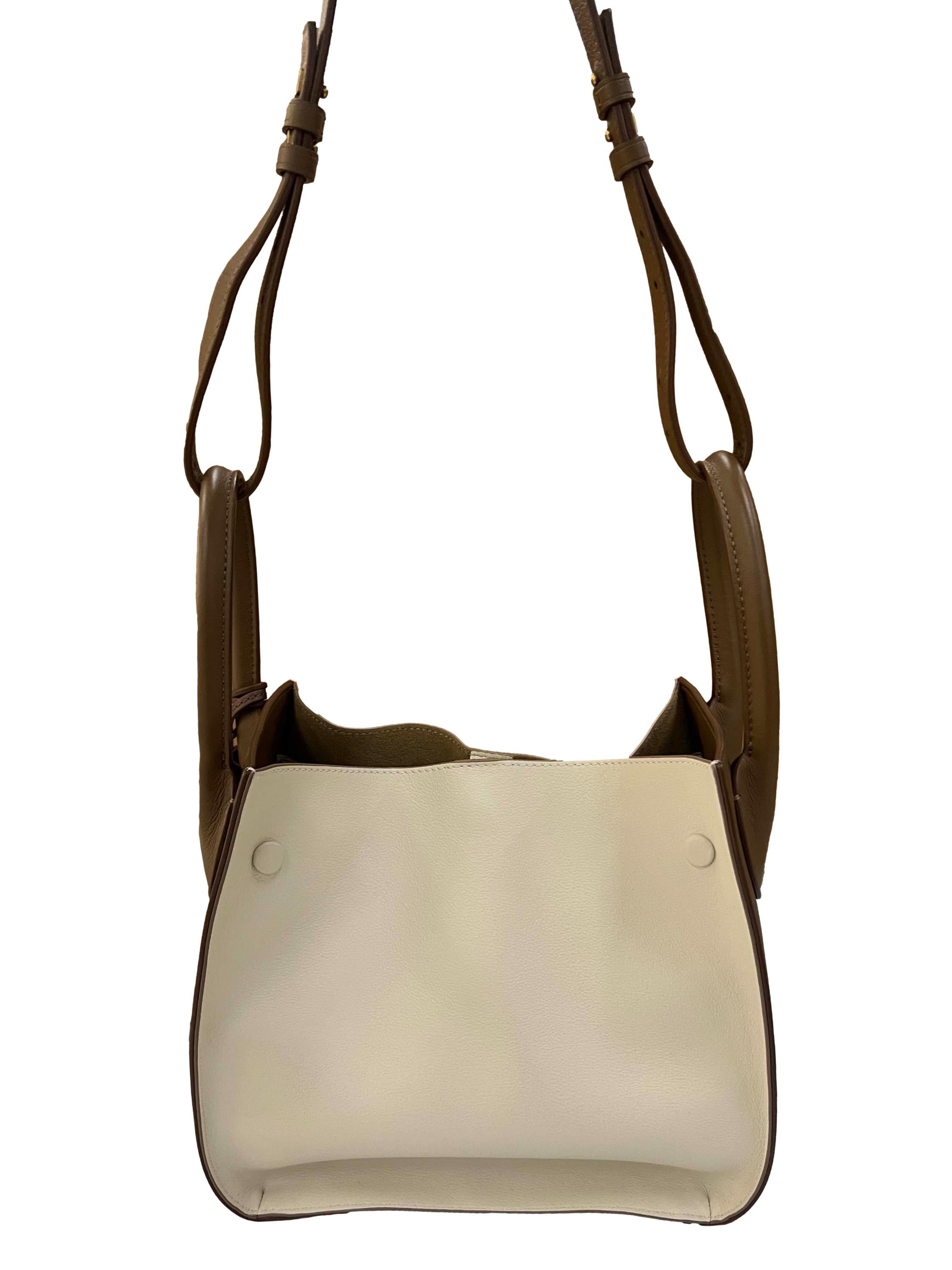 Beige Pu Leather Rabeanco Shoulder Bag CSN*
