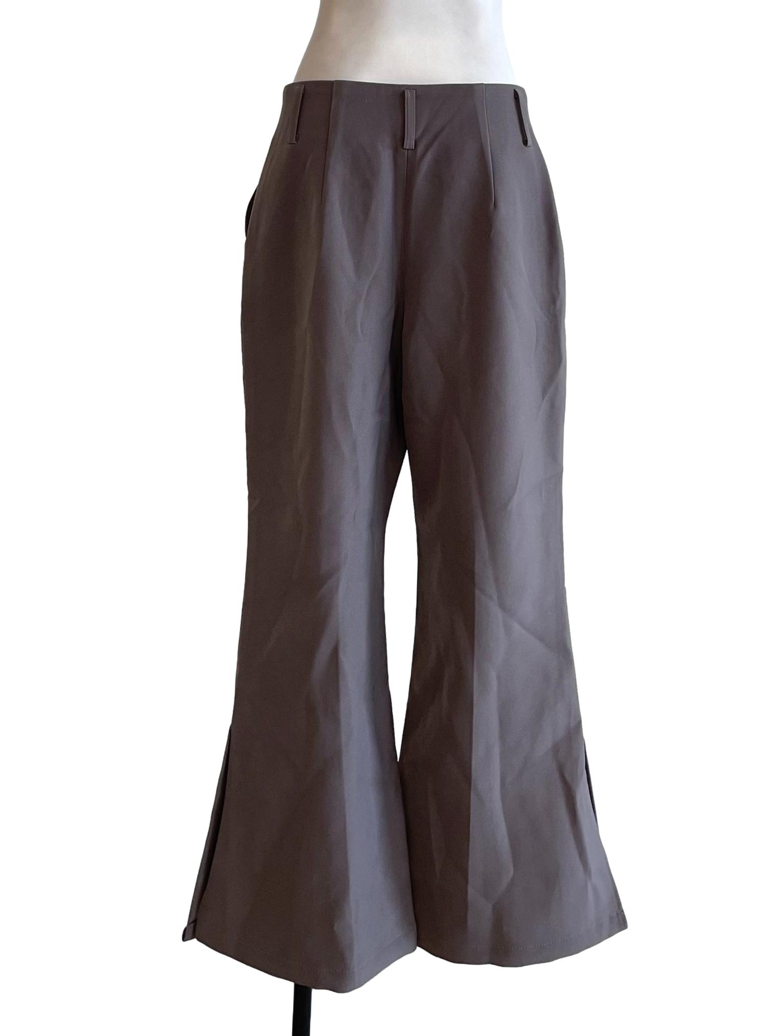 Graphite Ribbed Formal Pants