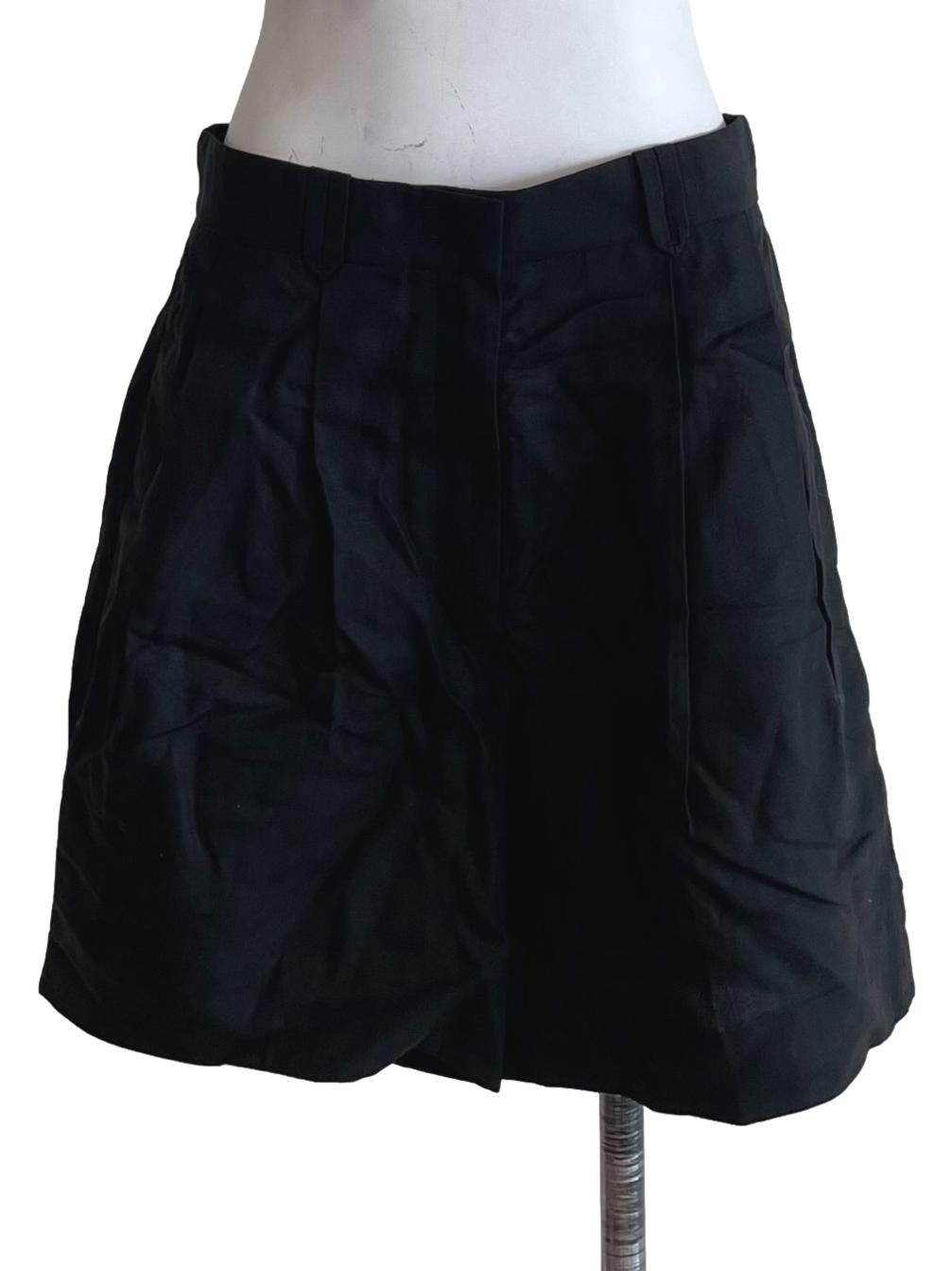 Black Pleated Formal Shorts