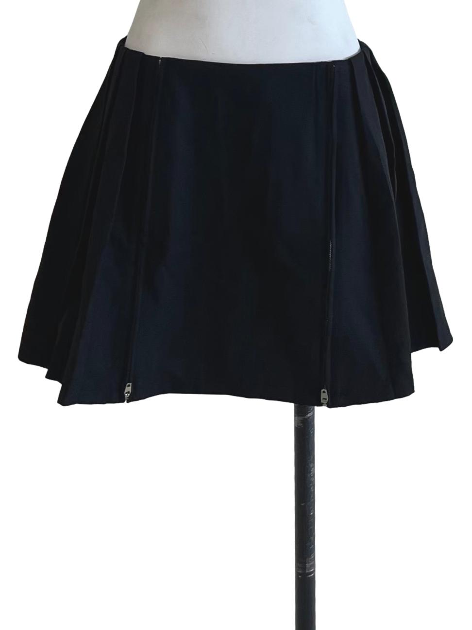 Black High-Waisted Mini Skirt