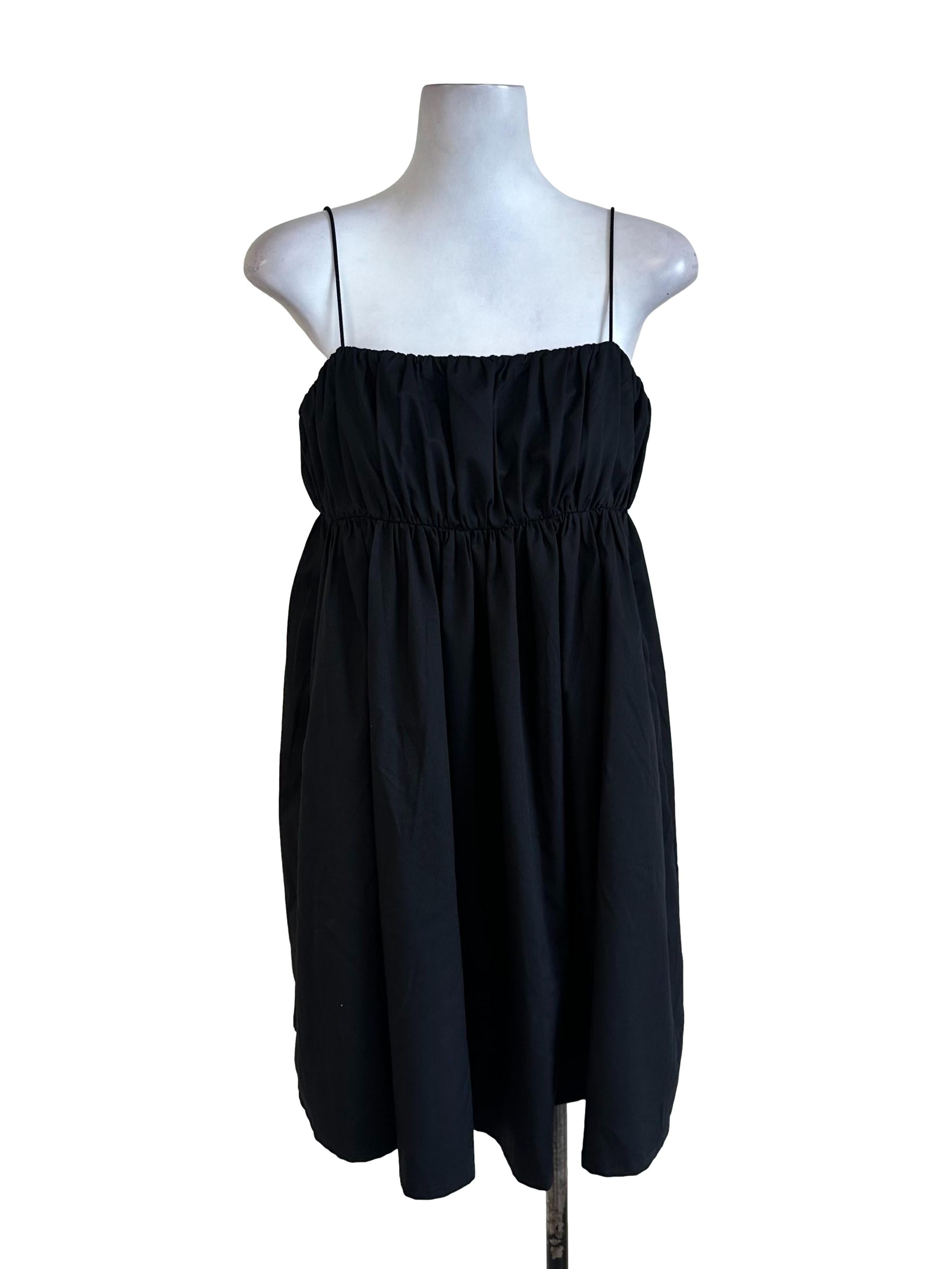 Black Spaghetti Strap Babydoll Dress