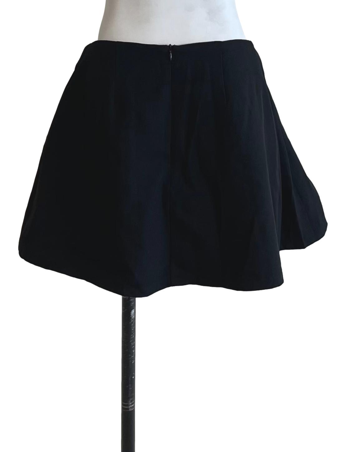 Black High-Waisted Mini Skirt