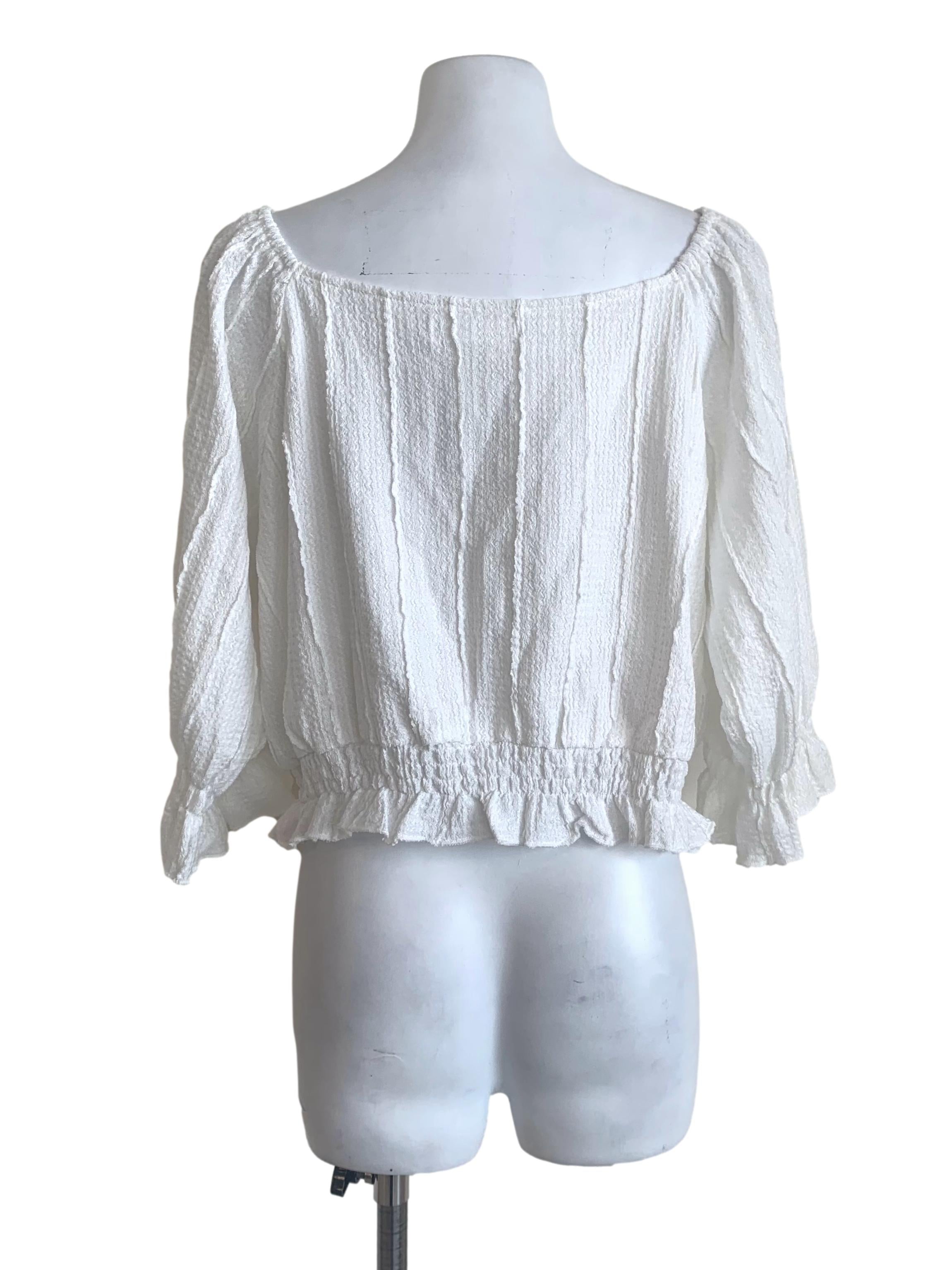 Cotton White Empire Top