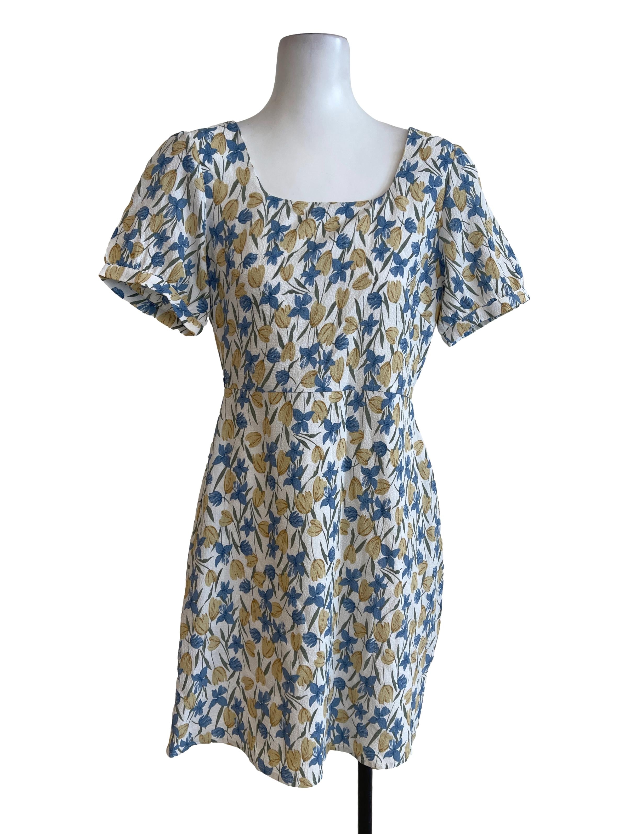 Pearl White Foral Dress TCL