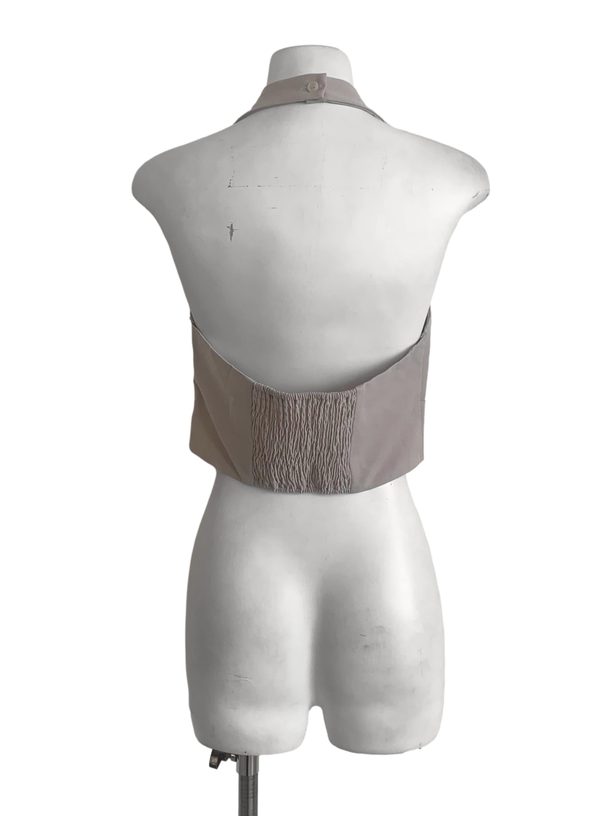 Sandcastle Beige Crop Top