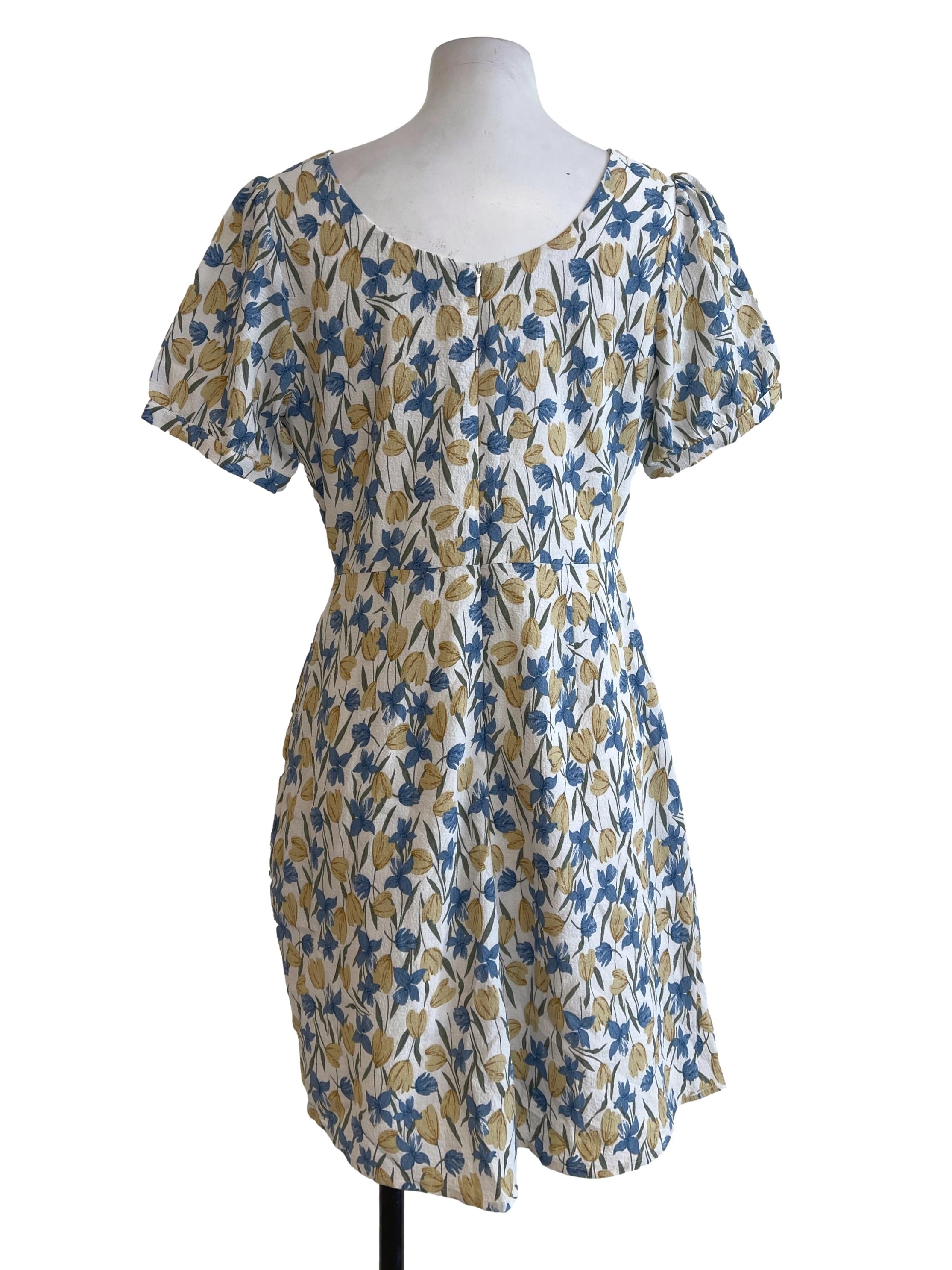 Pearl White Foral Dress TCL