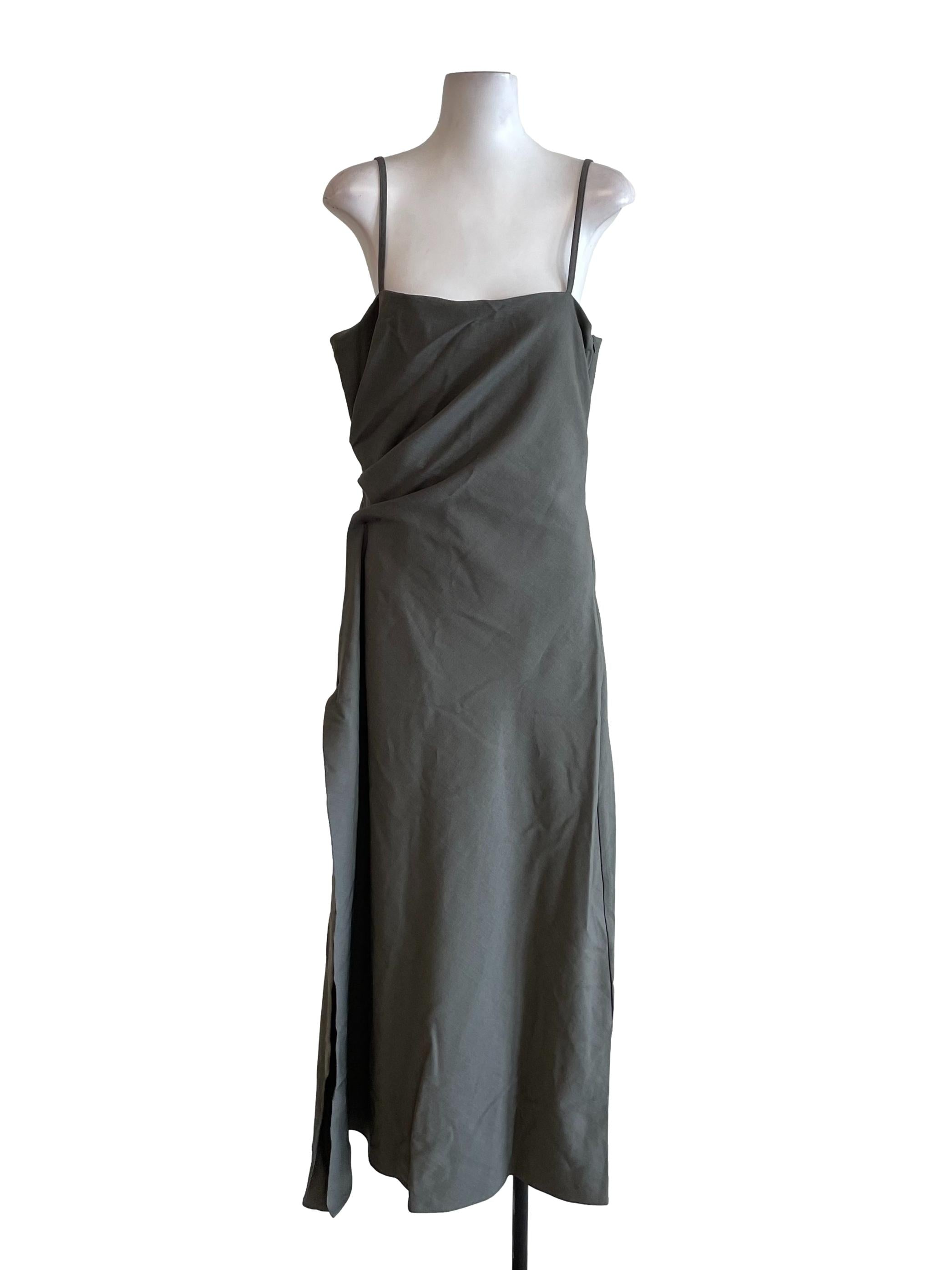 Ash Draped Slip Dress