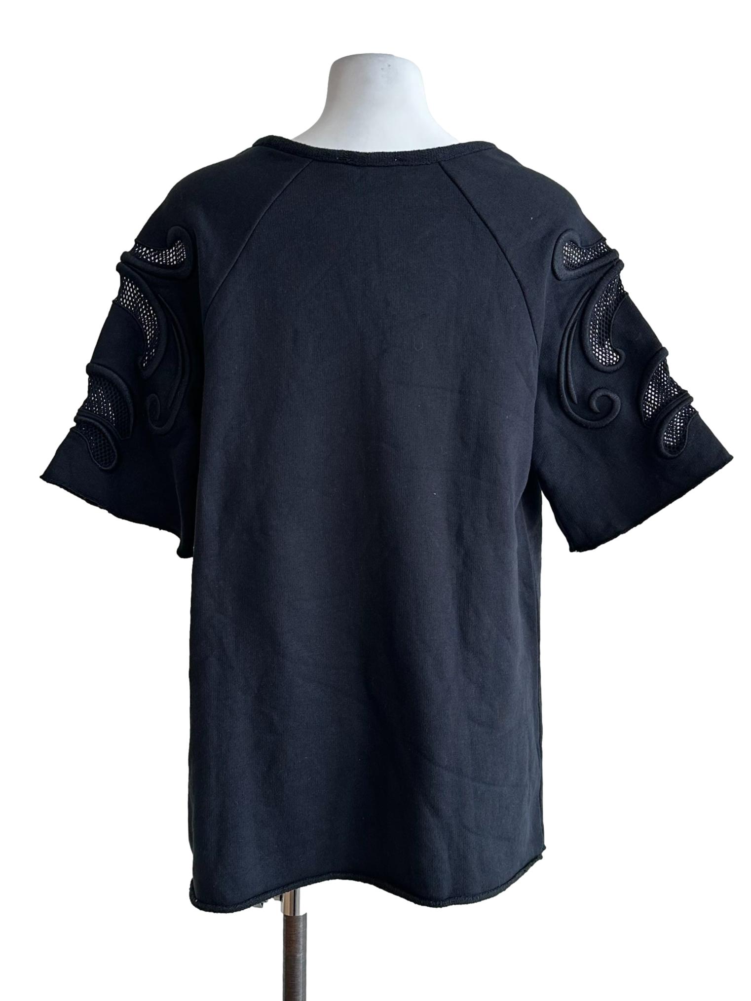 Black Round Neck Top