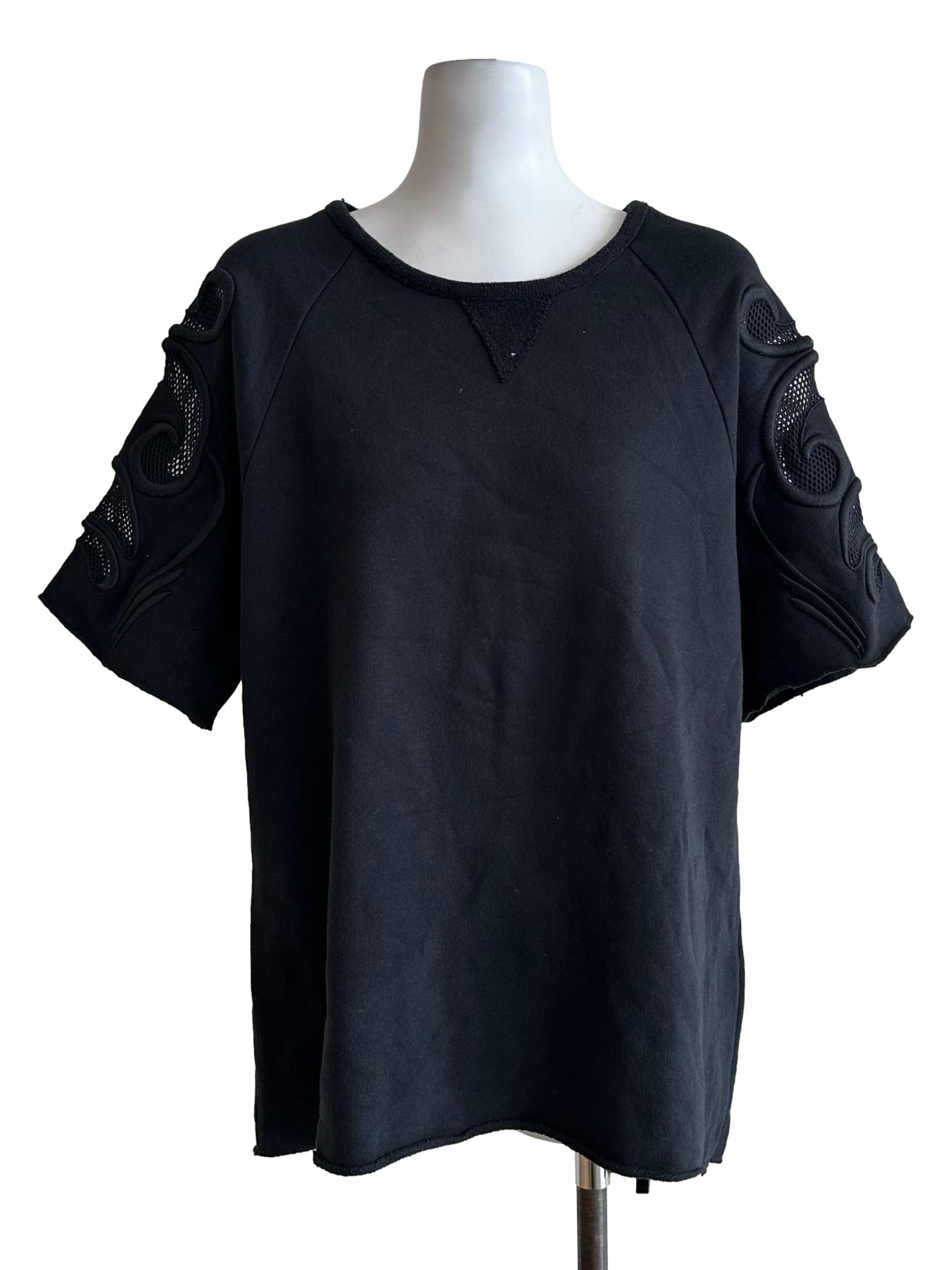Black Round Neck Top