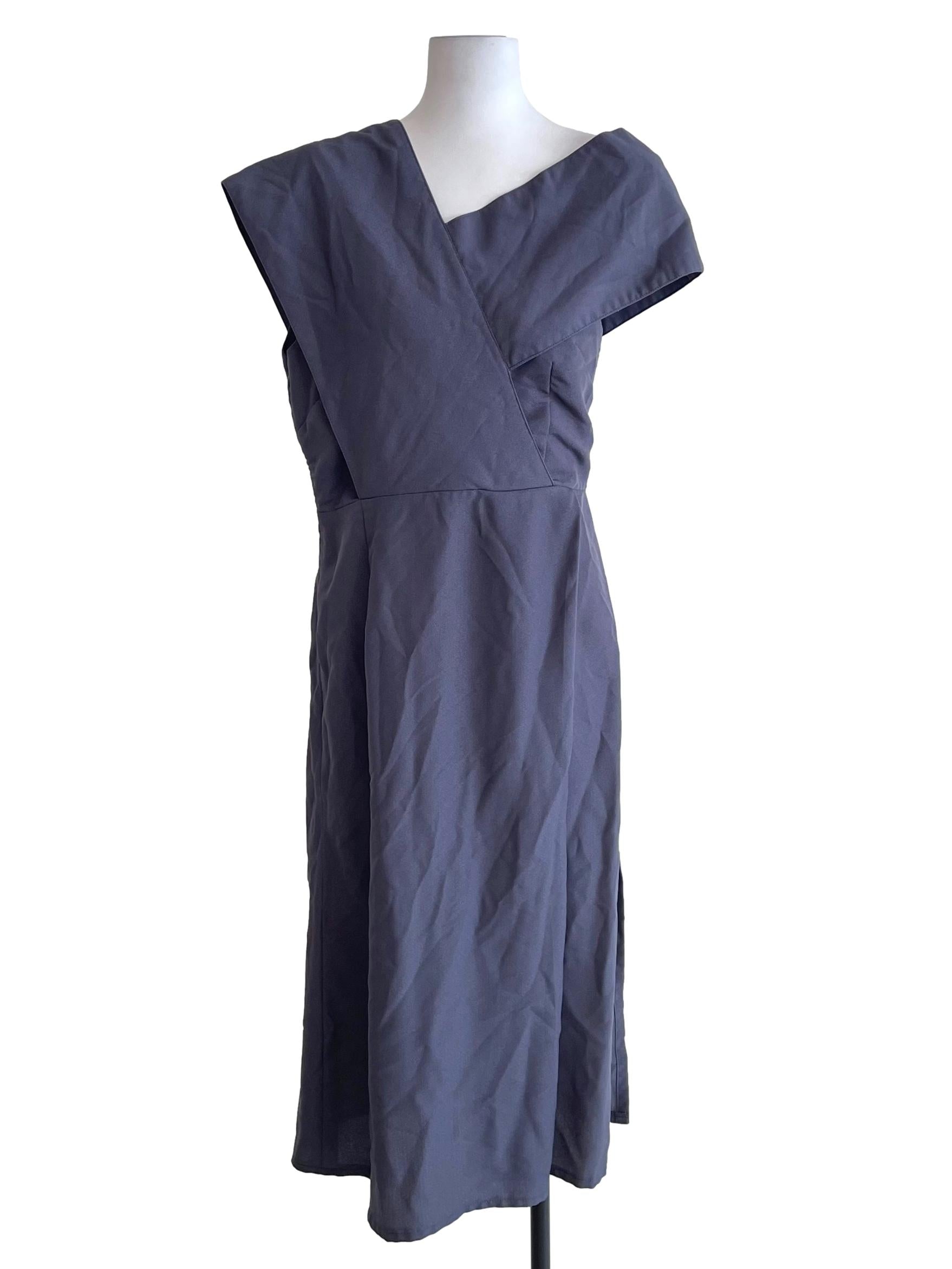 Anchor Grey Irregular Slit Dress