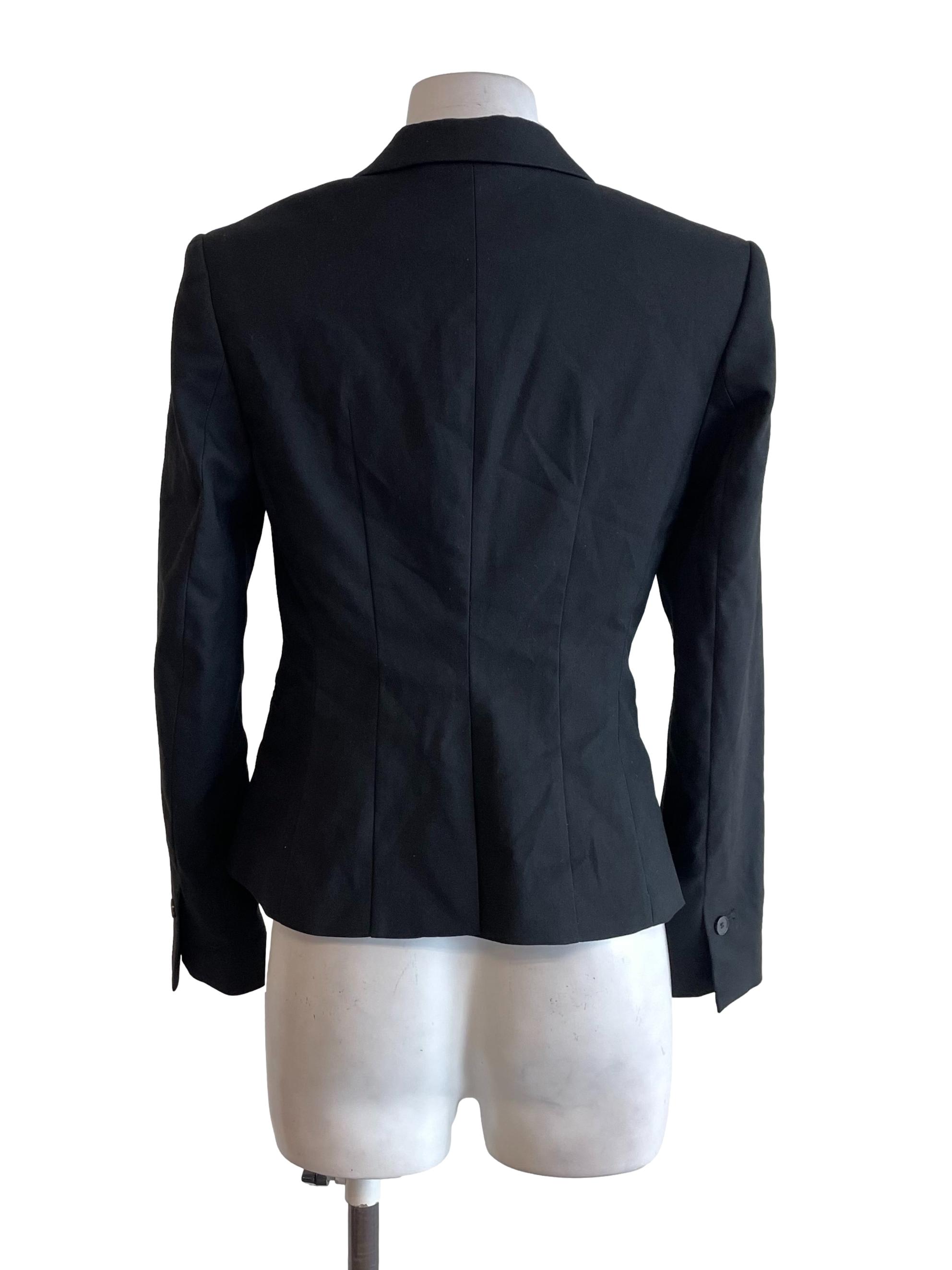 Black Cutaway Blazer