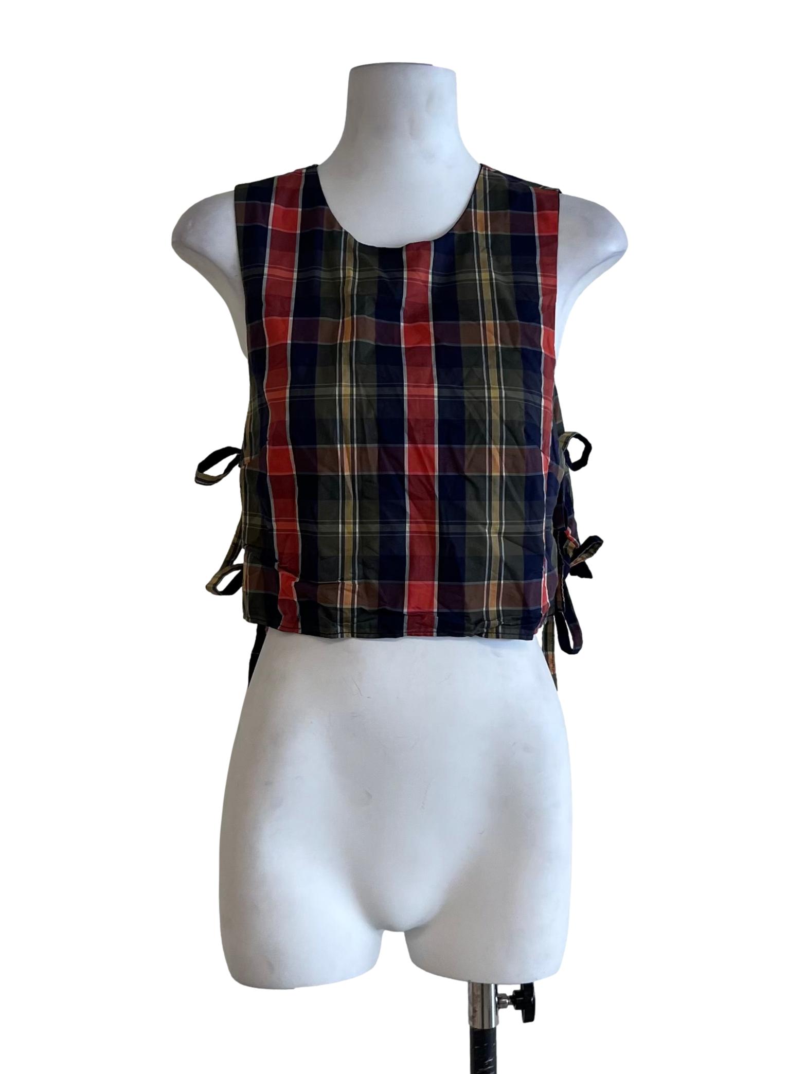 Navy Blue Jewel Neckline Sleeveless Top
