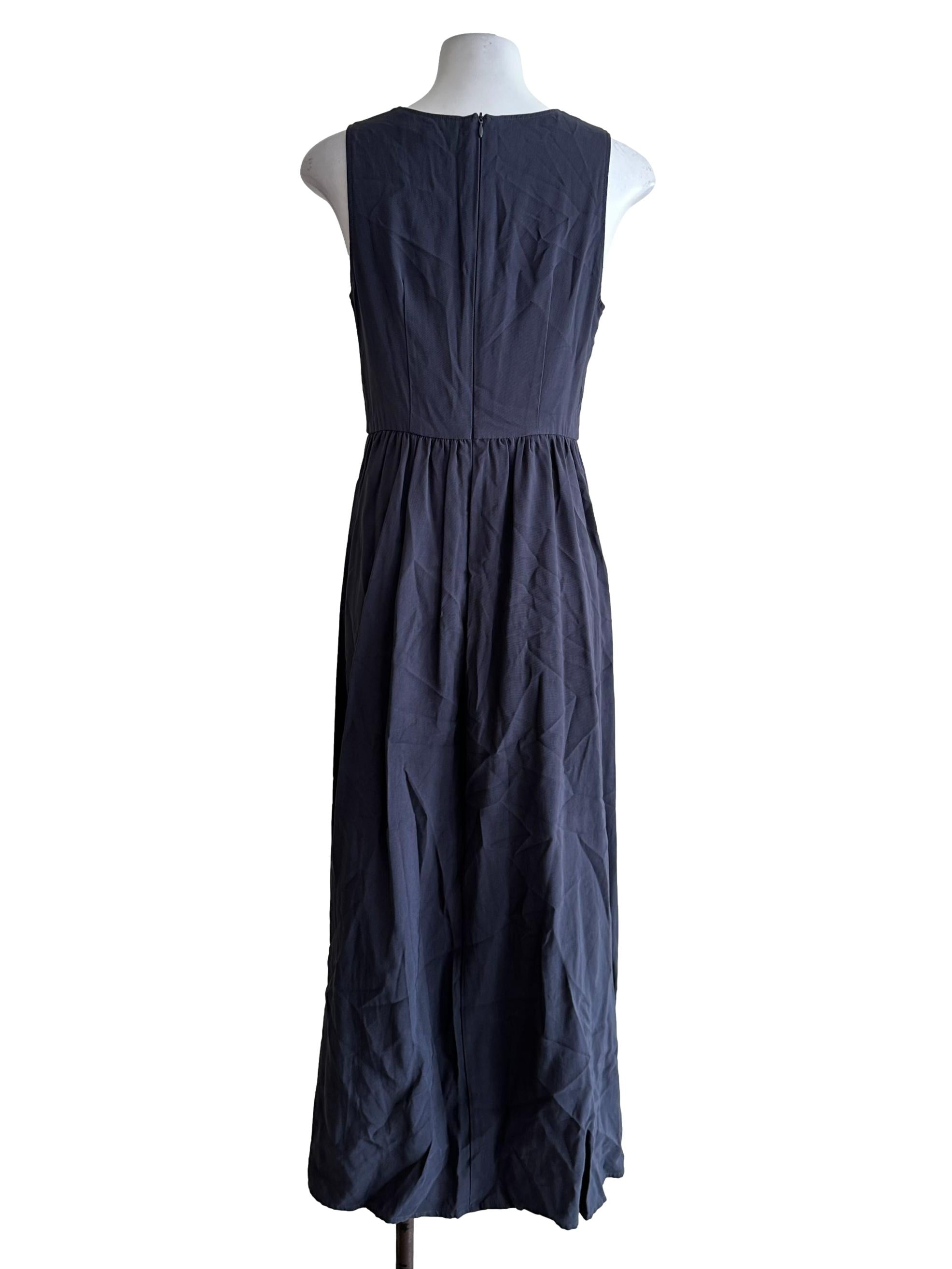 Shadow Grey Sleeveless Maxi Dress