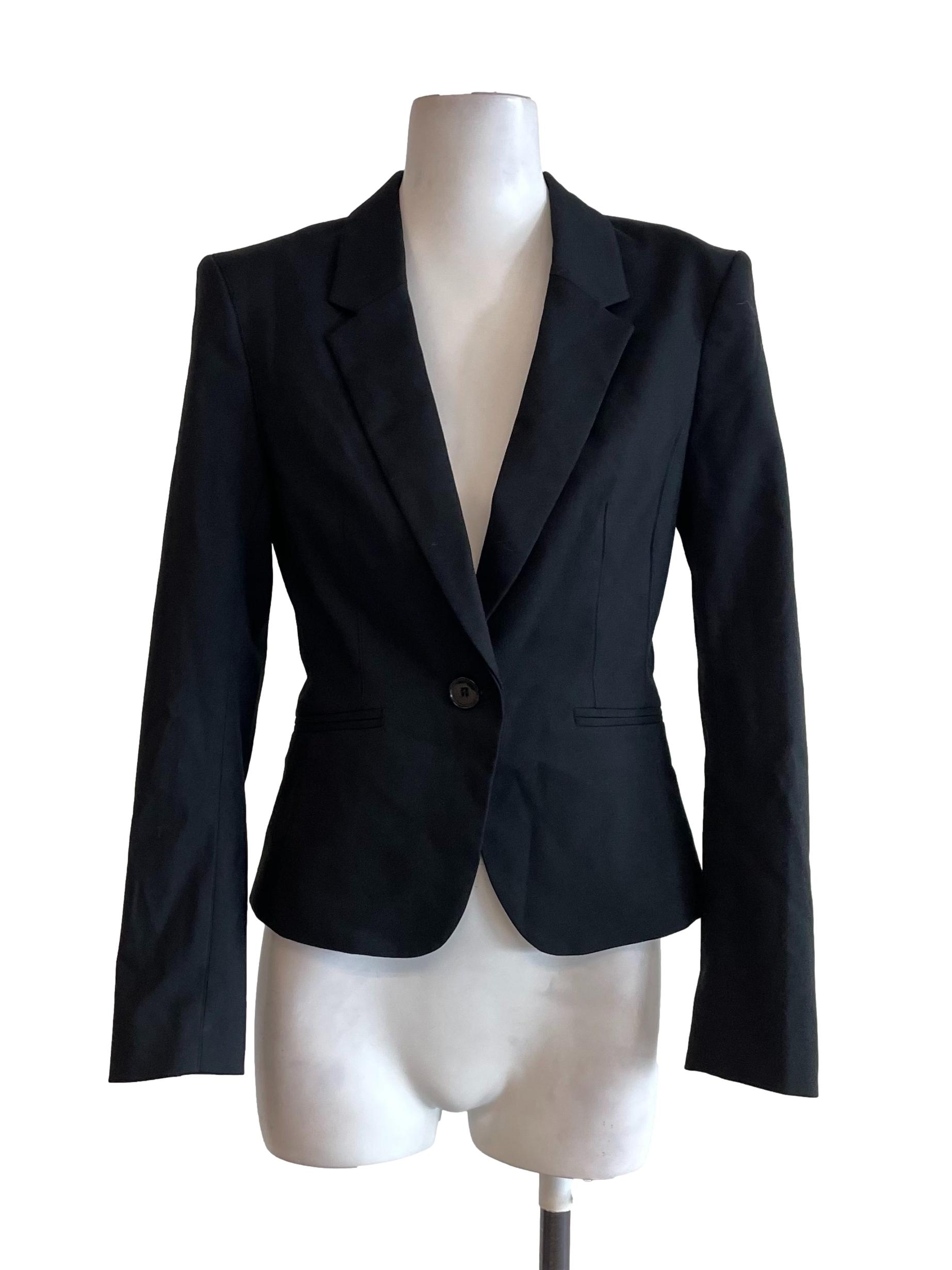 Black Cutaway Blazer