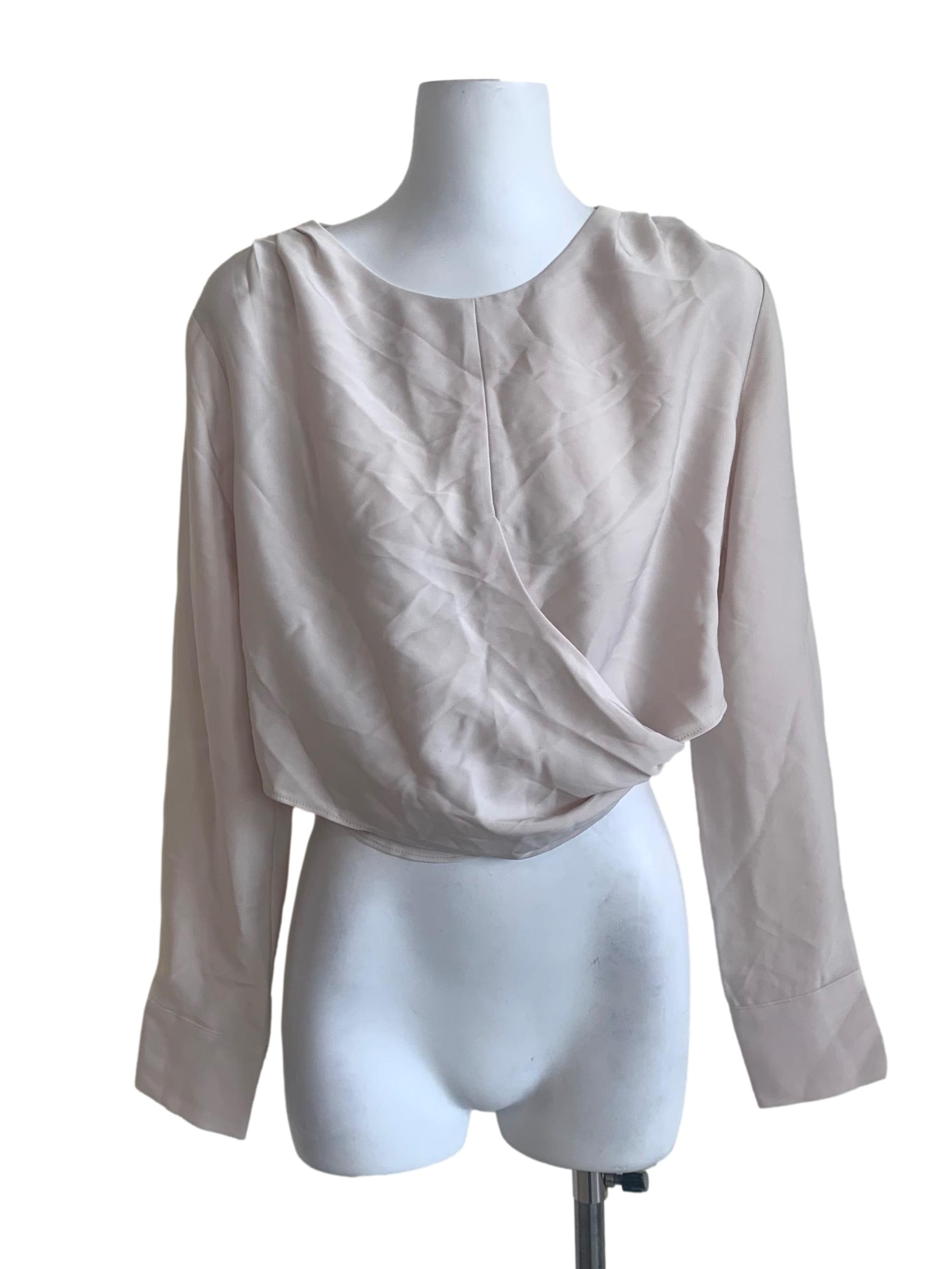 Parchment White Long Sleeve Top