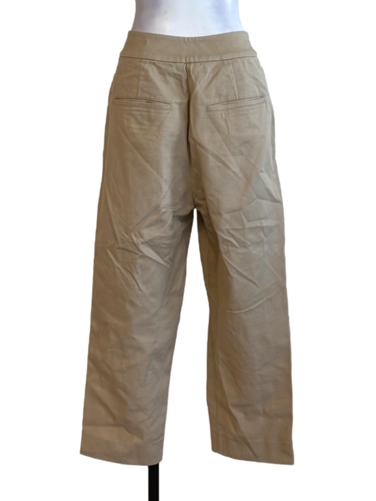 Light Camel Brown Straight Cut Pants