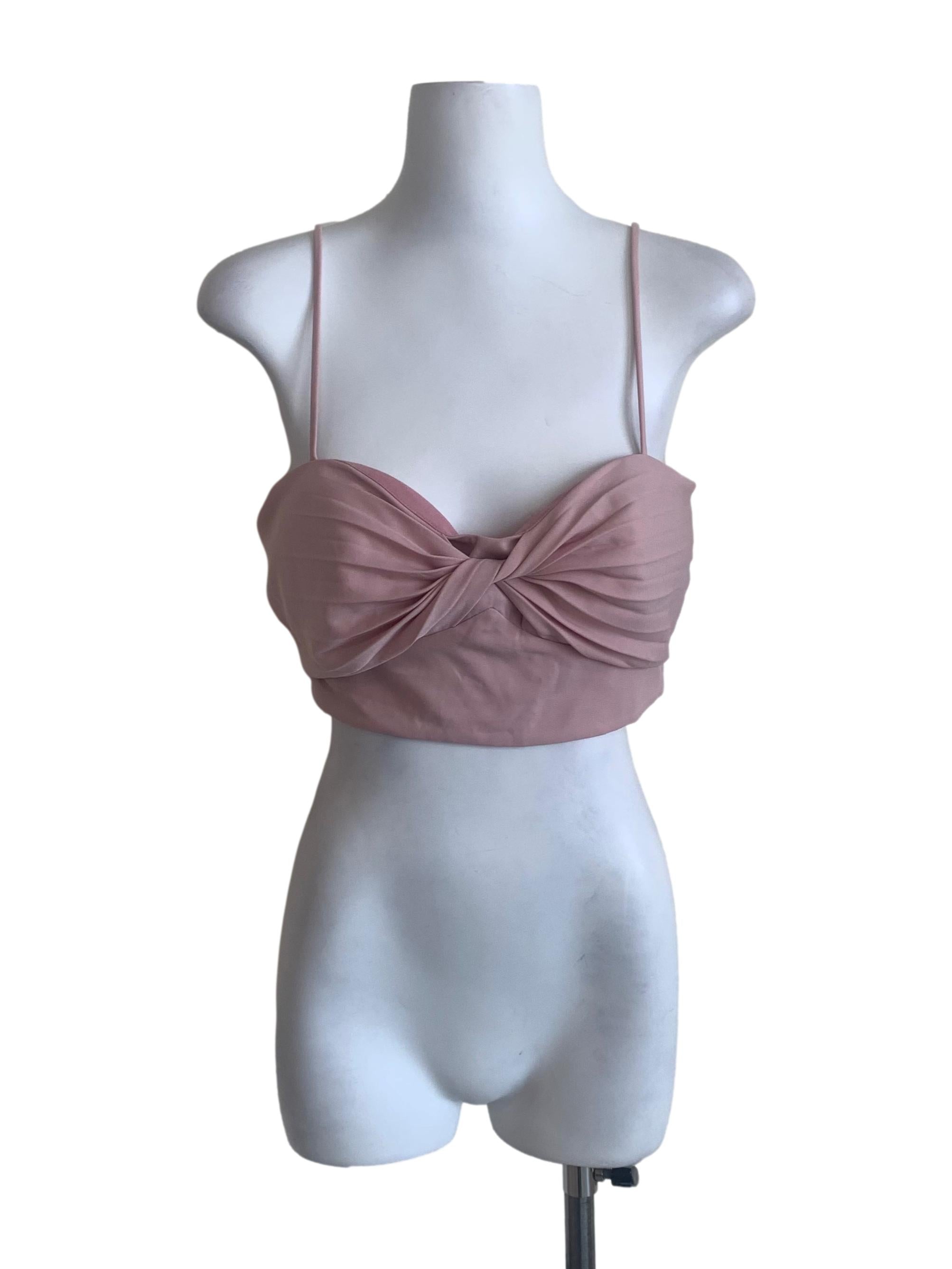 Rose Pink Spaghetti Strap Top