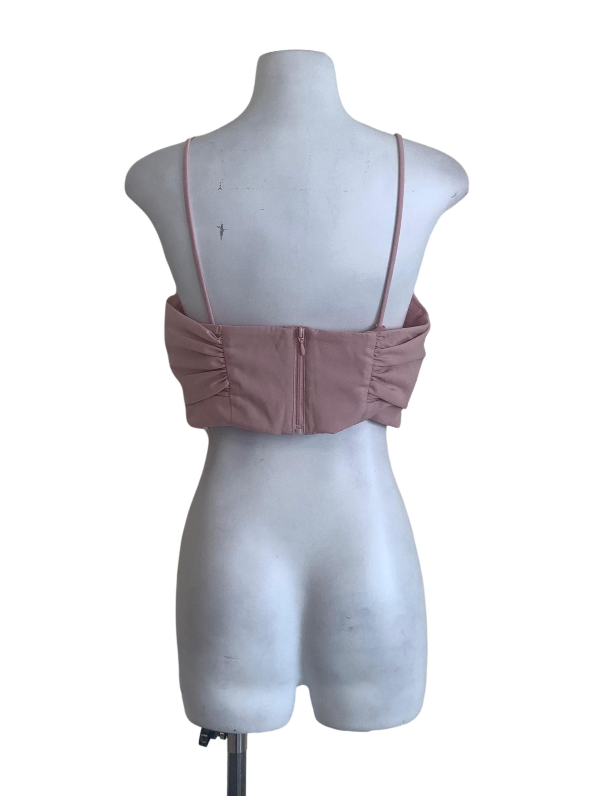 Rose Pink Spaghetti Strap Top