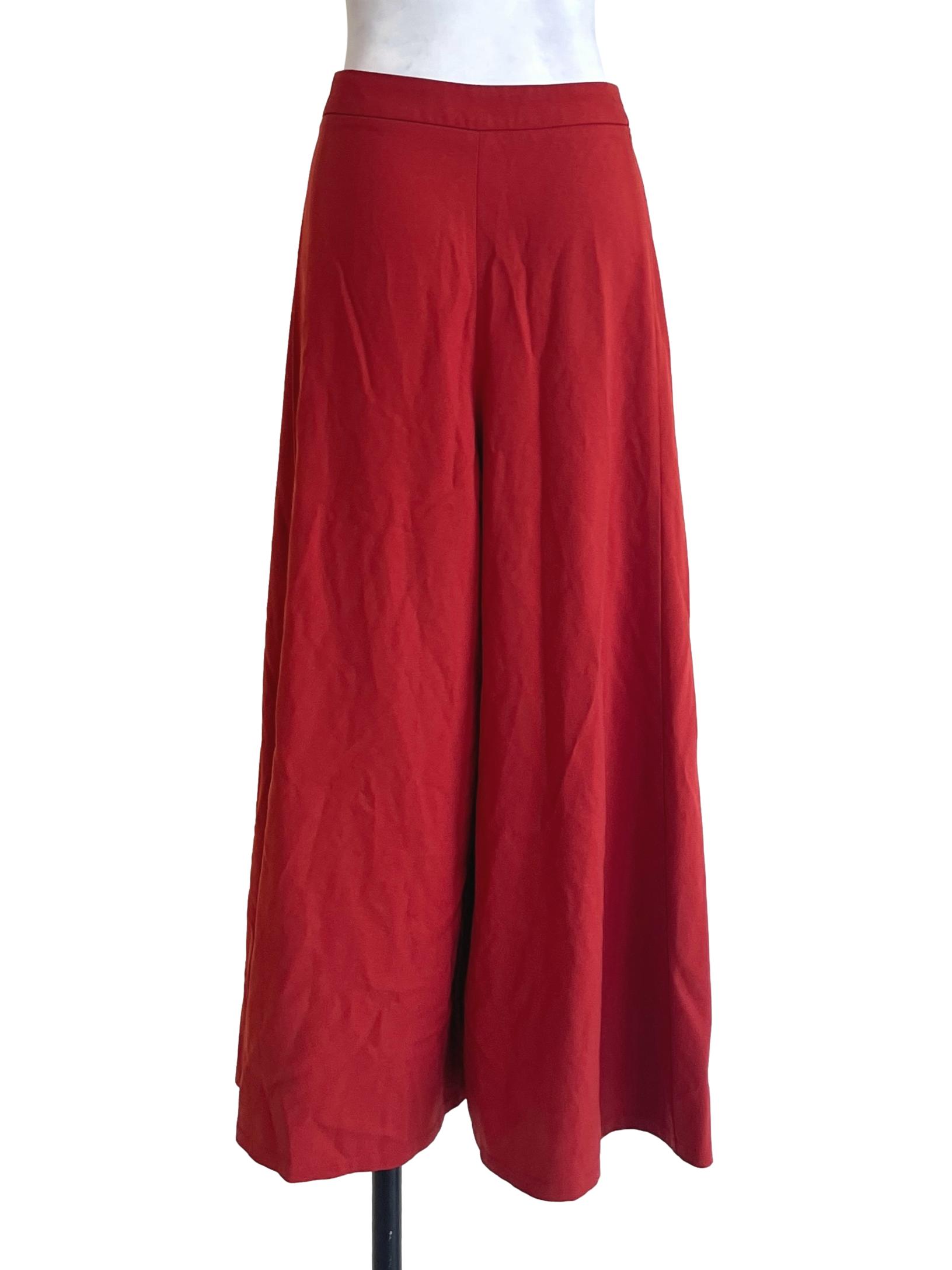 Brick Orange Wide Leg Pants