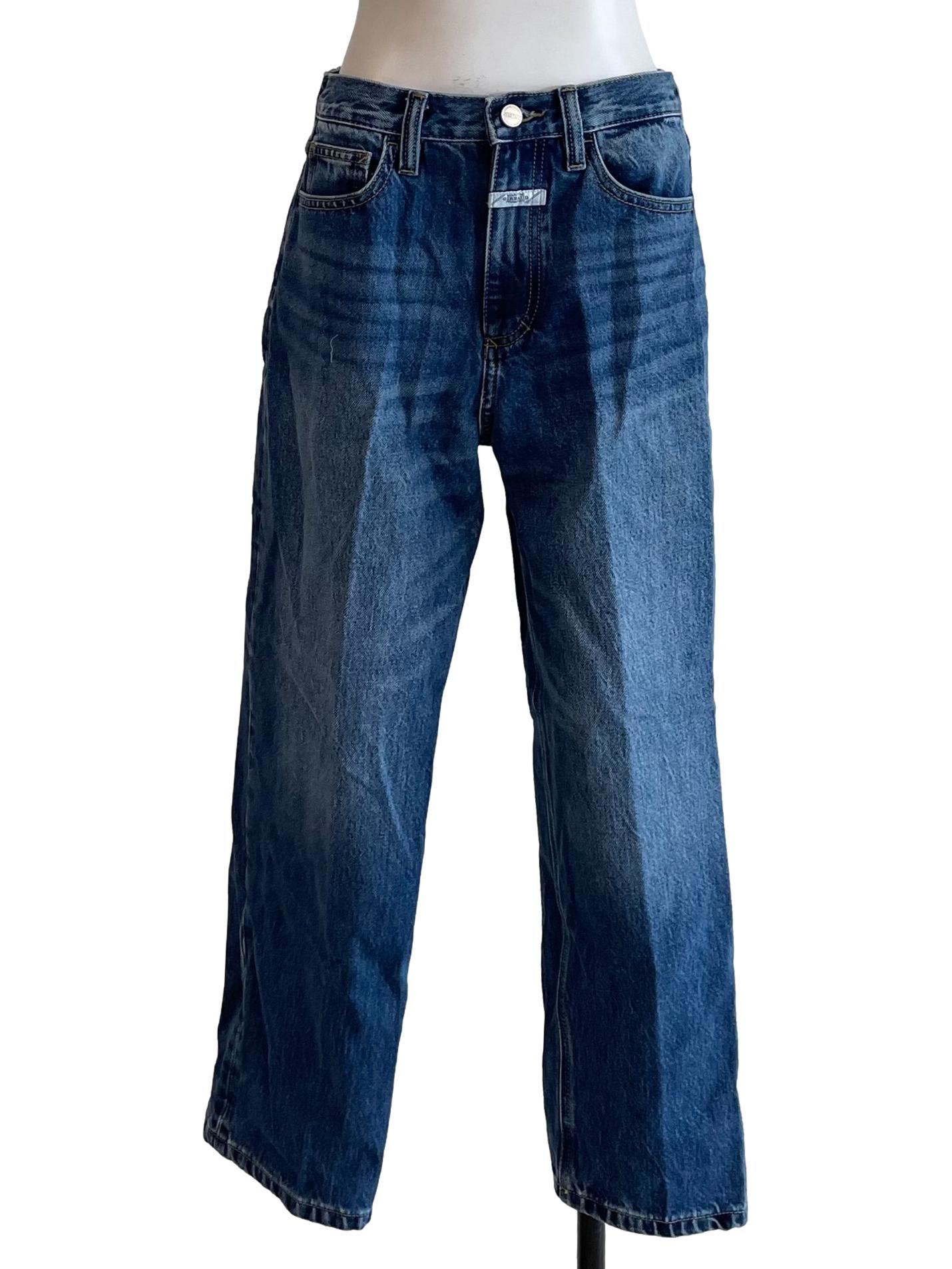 Blue Washed Baggy Jeans